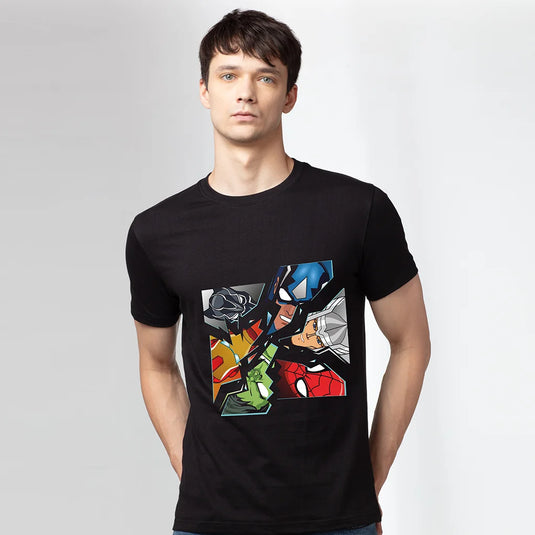 Avengers Graphic Printed Regular Fit T-Shirt for Men