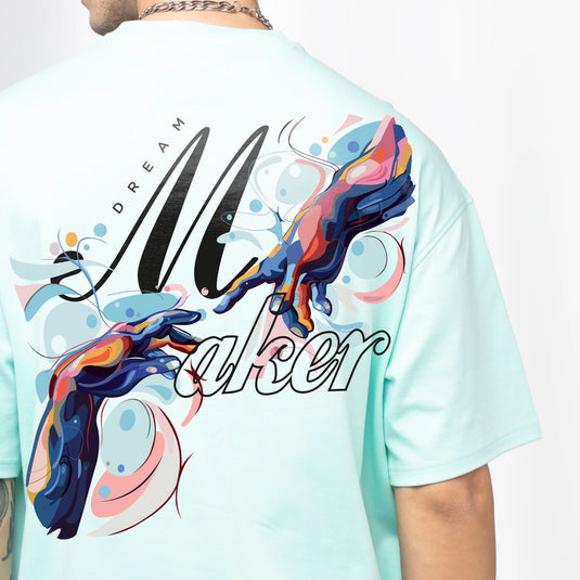 Dream Maker Printed Oversized T-Shirt for Men