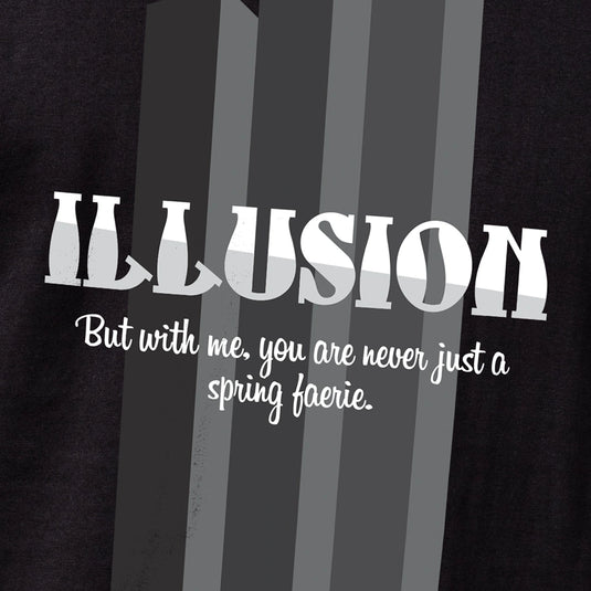 Illusion Design Men's Black Graphic Printed Tee Shirt