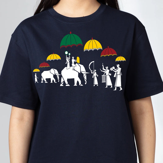 Kerala Tees Oversized Graphic Printed T-Shirt for Women