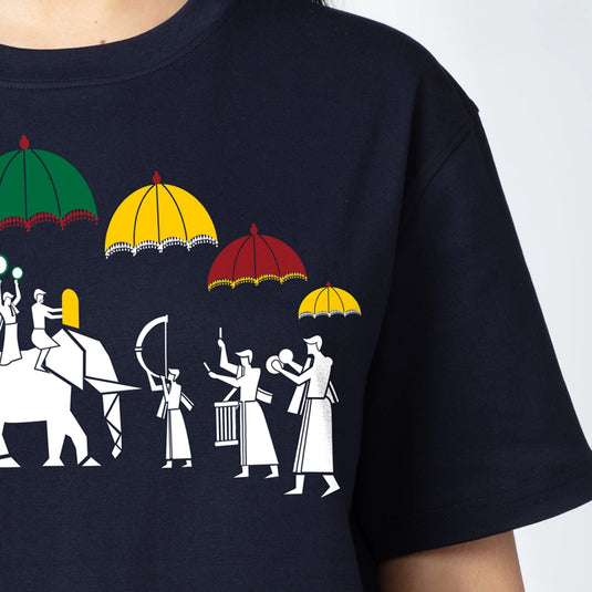 Kerala Tees Oversized Graphic Printed T-Shirt for Women
