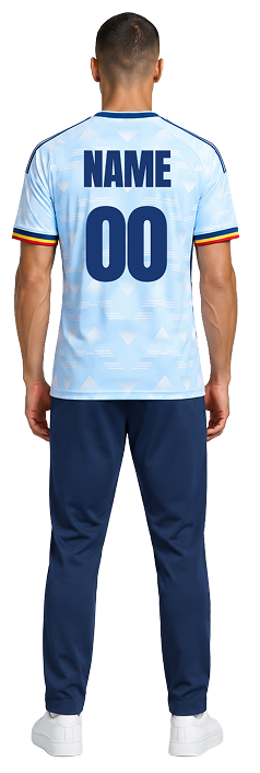Back view of the same kit showing the player name and number
