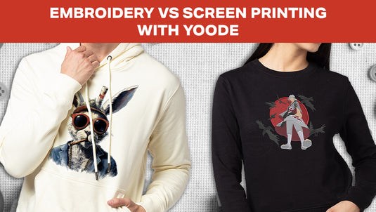 Comparing Printing Techniques for Custom Men’s Polo Shirts: Embroidery vs. Screen Printing with Yoode