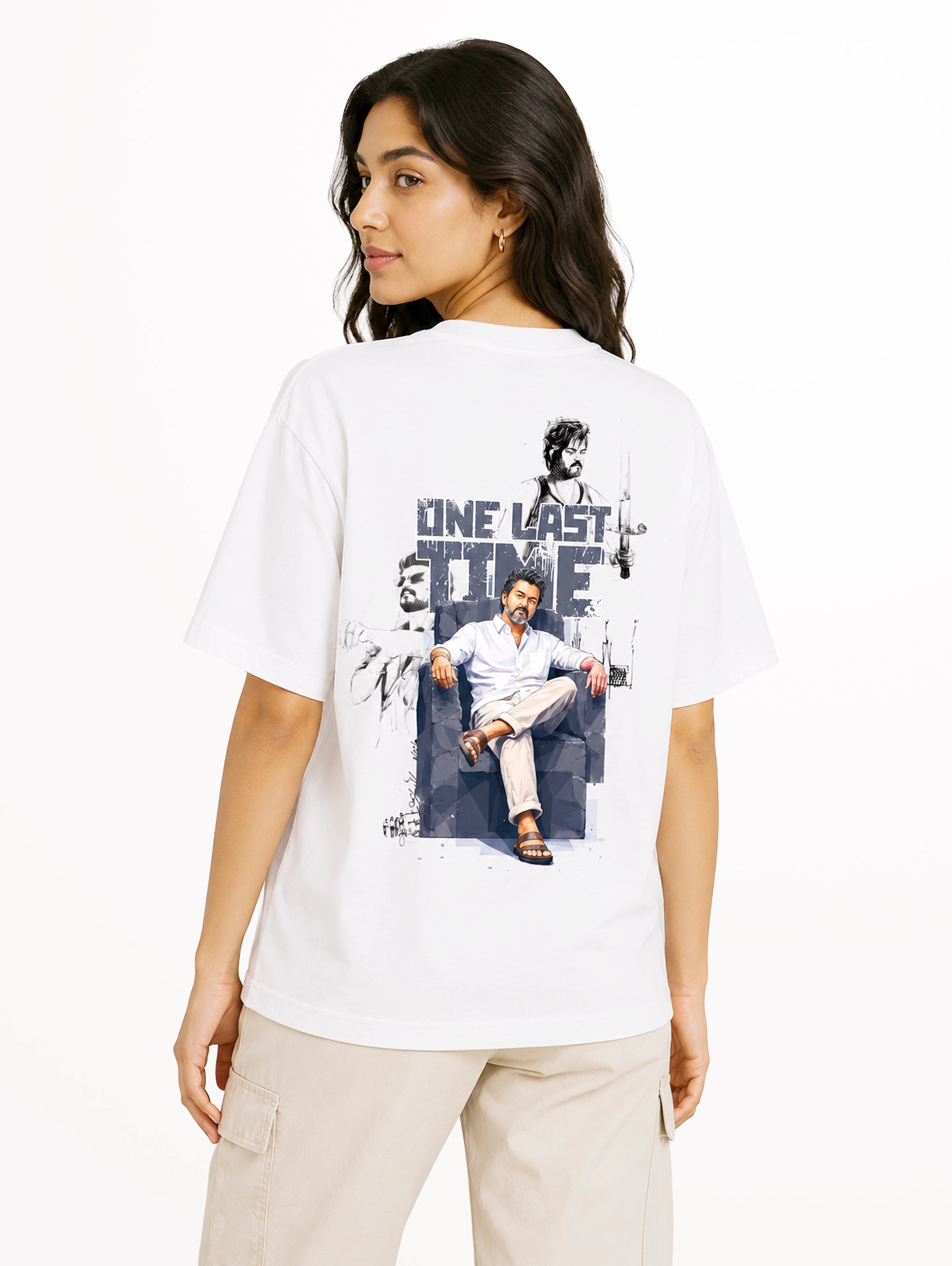 Women's Thalapathy One Last Time Legacy T-Shirt – White