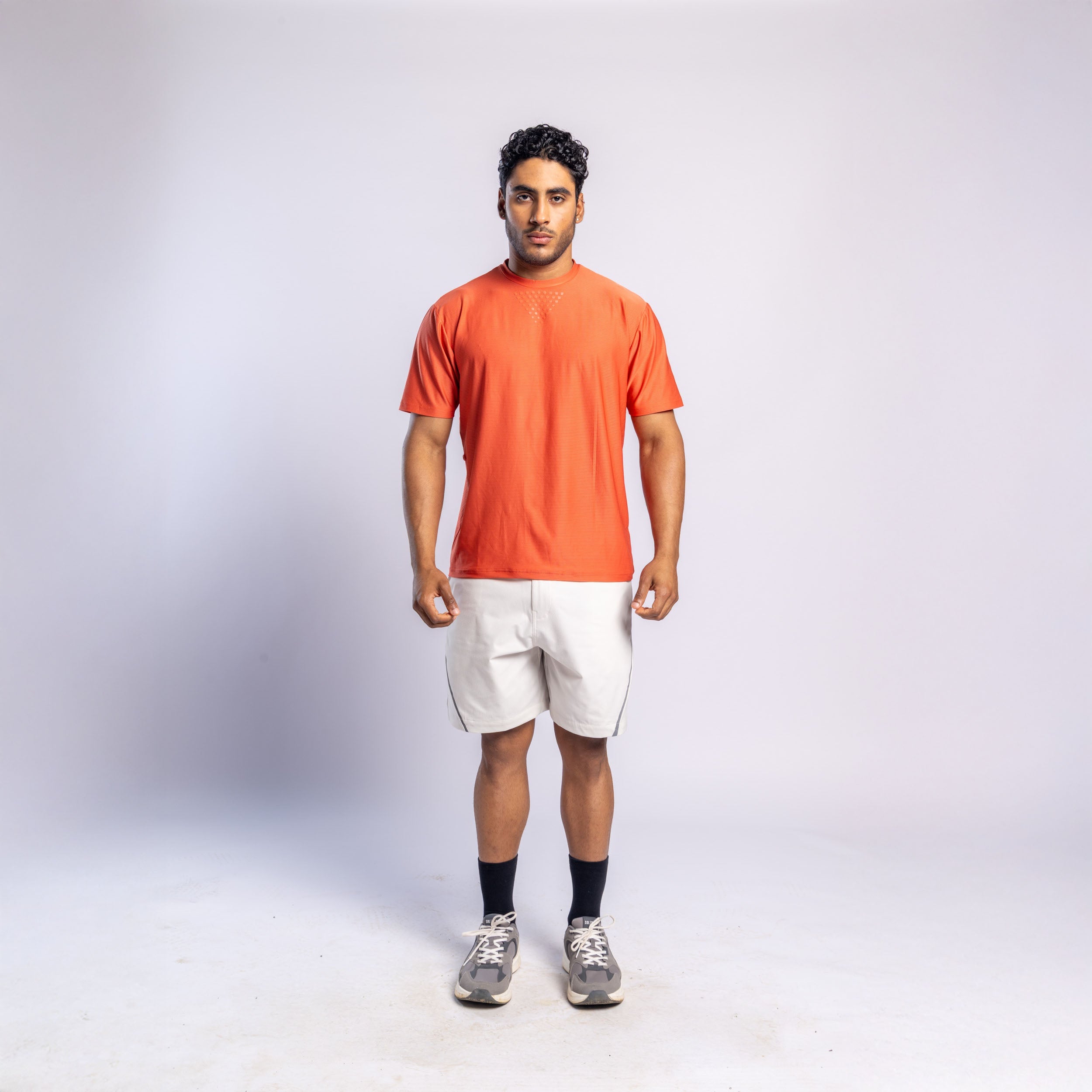 Xalt Life Aerodynamic Pulse Tee Deep Salmon CREW NECK