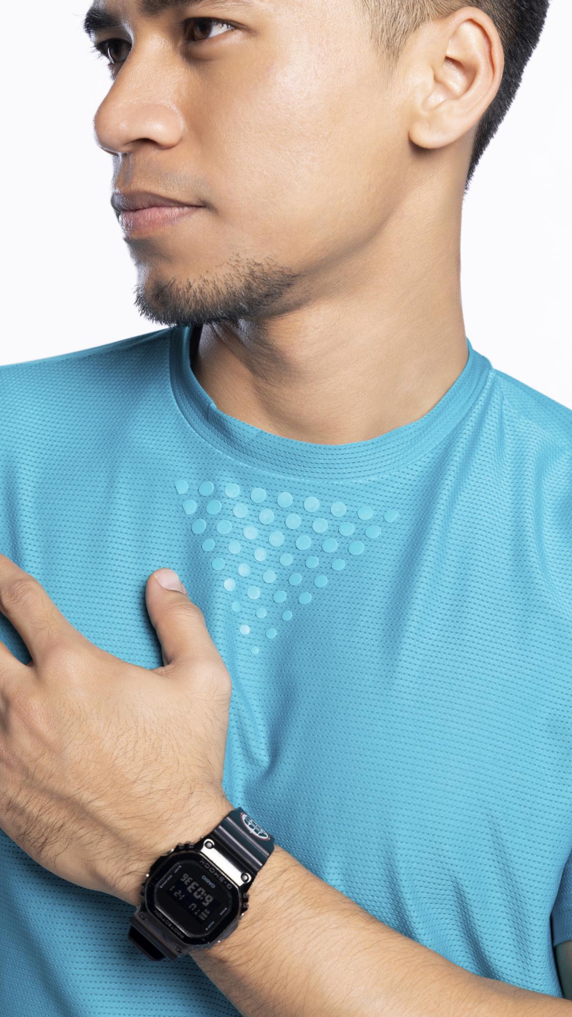 Xalt Life Aerodynamic Pulse Tee Electric Teal CREW NECK