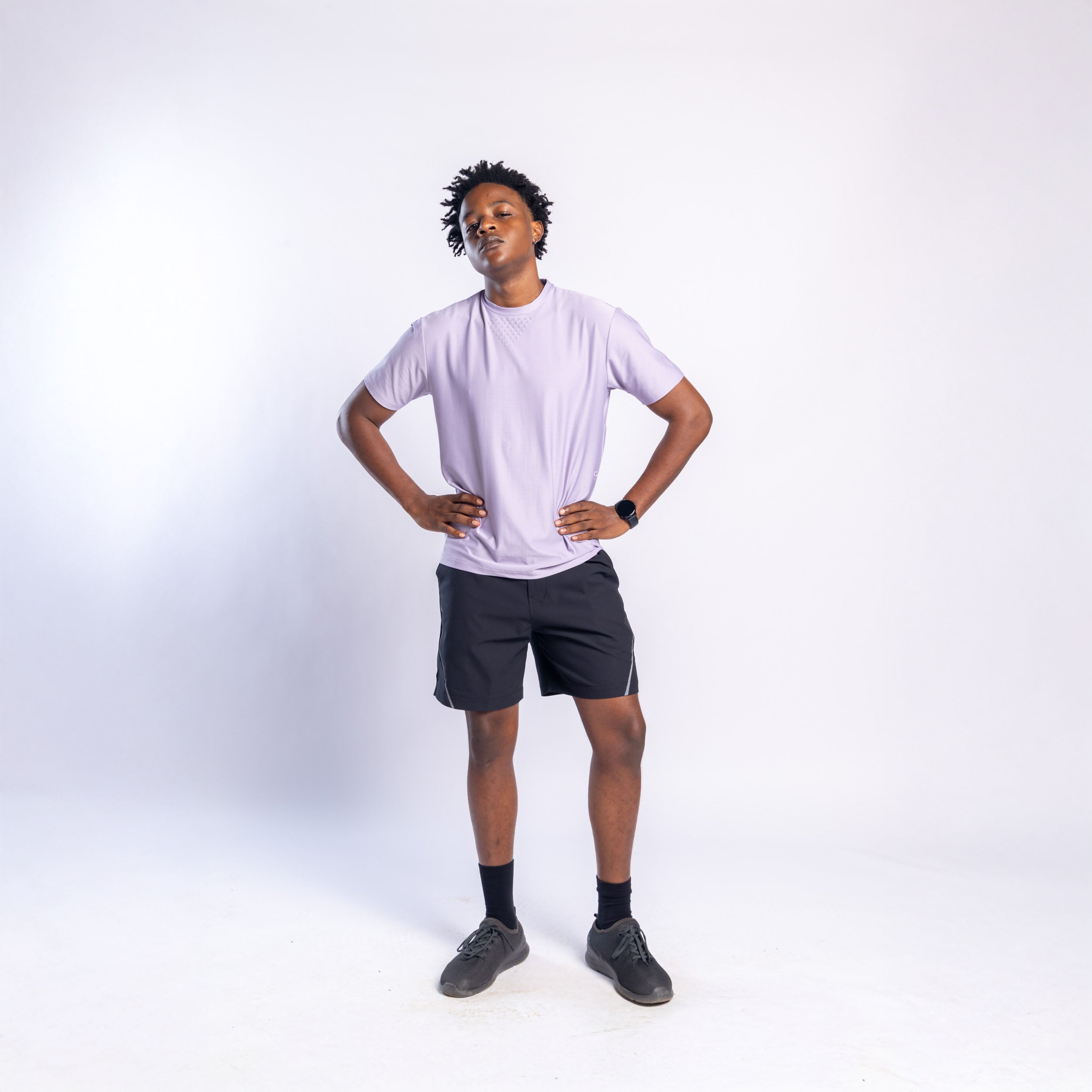 Xalt Life Aerodynamic Pulse Tee Lavender CREW NECK