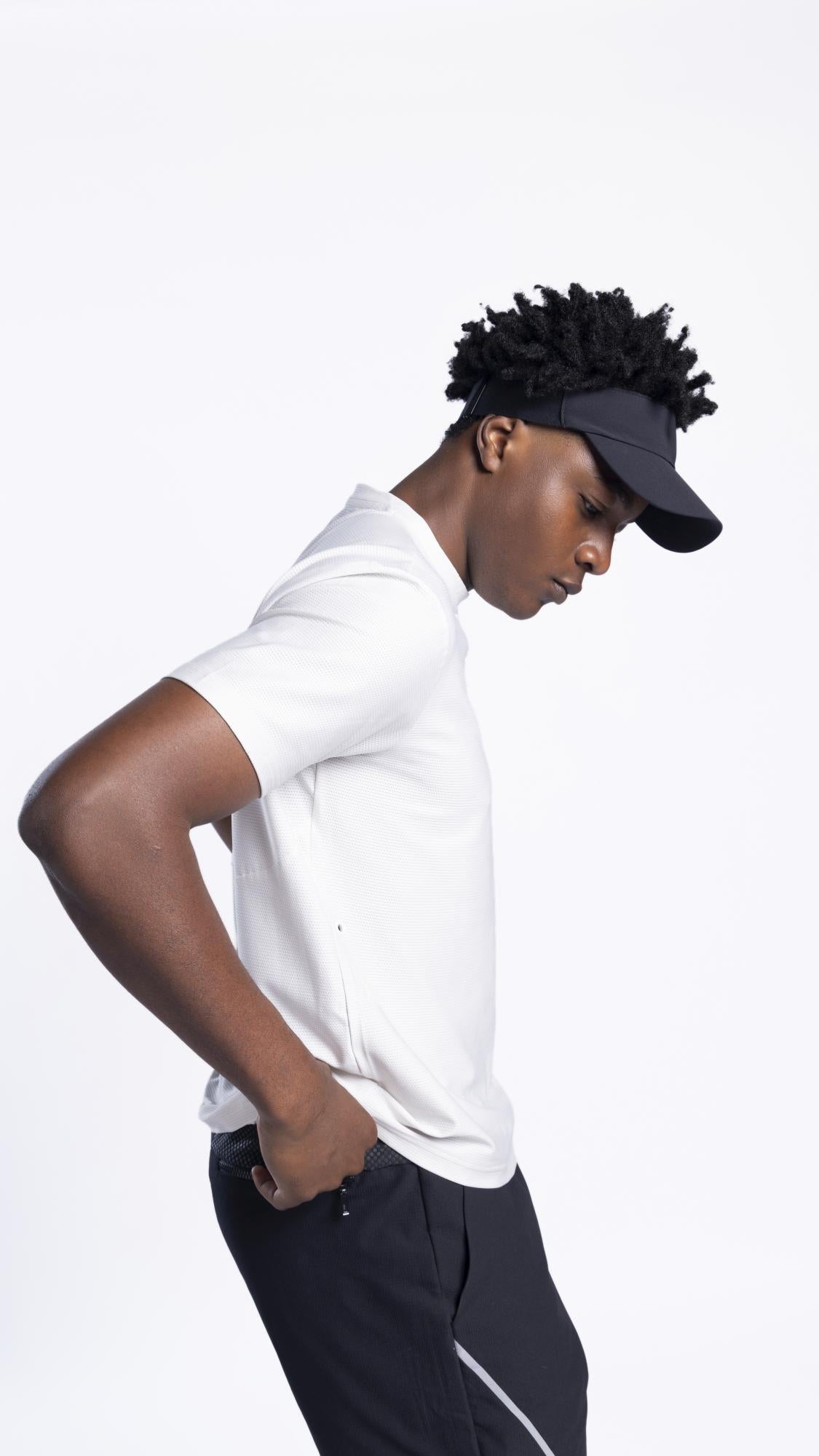 Xalt Life Aerodynamic Pulse Tee Pearl White CREW NECK