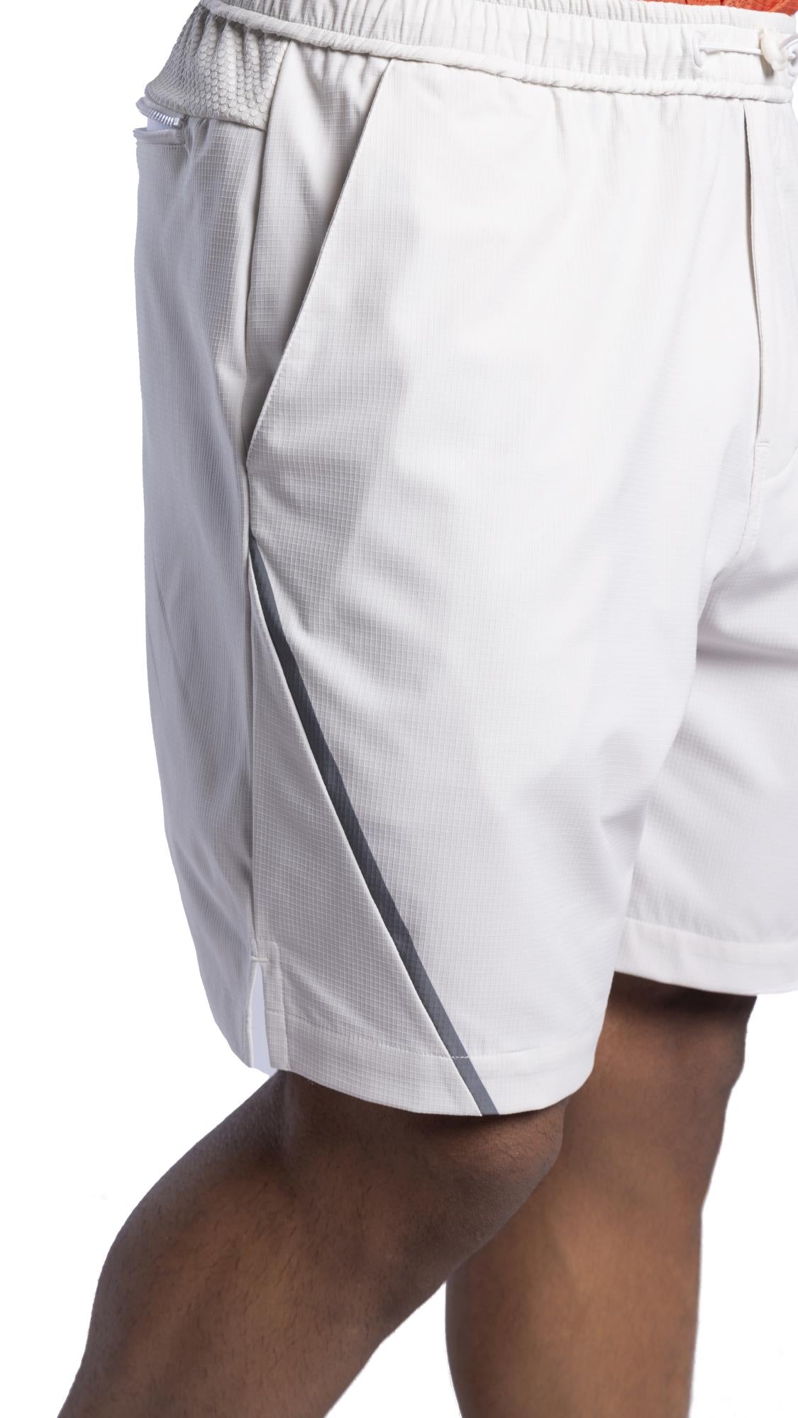 Xalt Life Quad Stretch Athletic Shorts Pearl White SHORTS