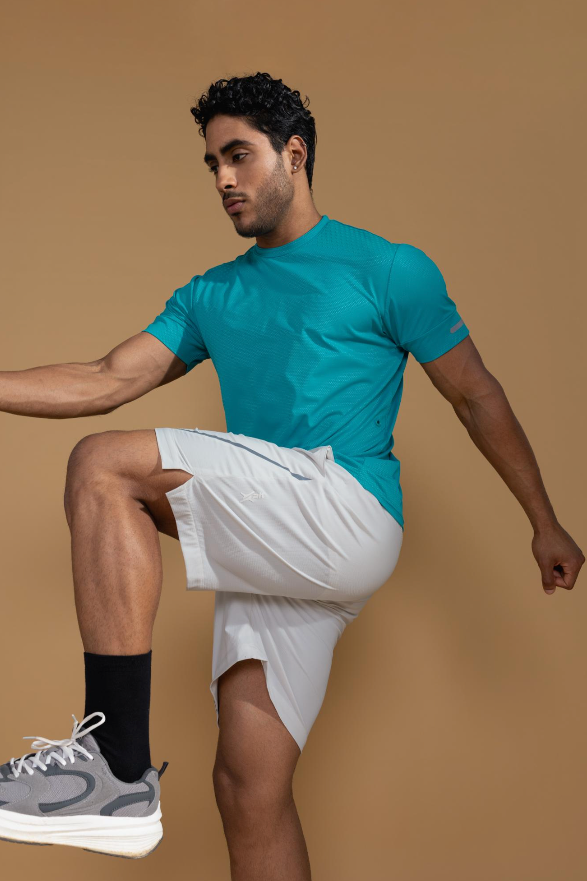 Xalt Life Quad Stretch Athletic Shorts Pearl White SHORTS