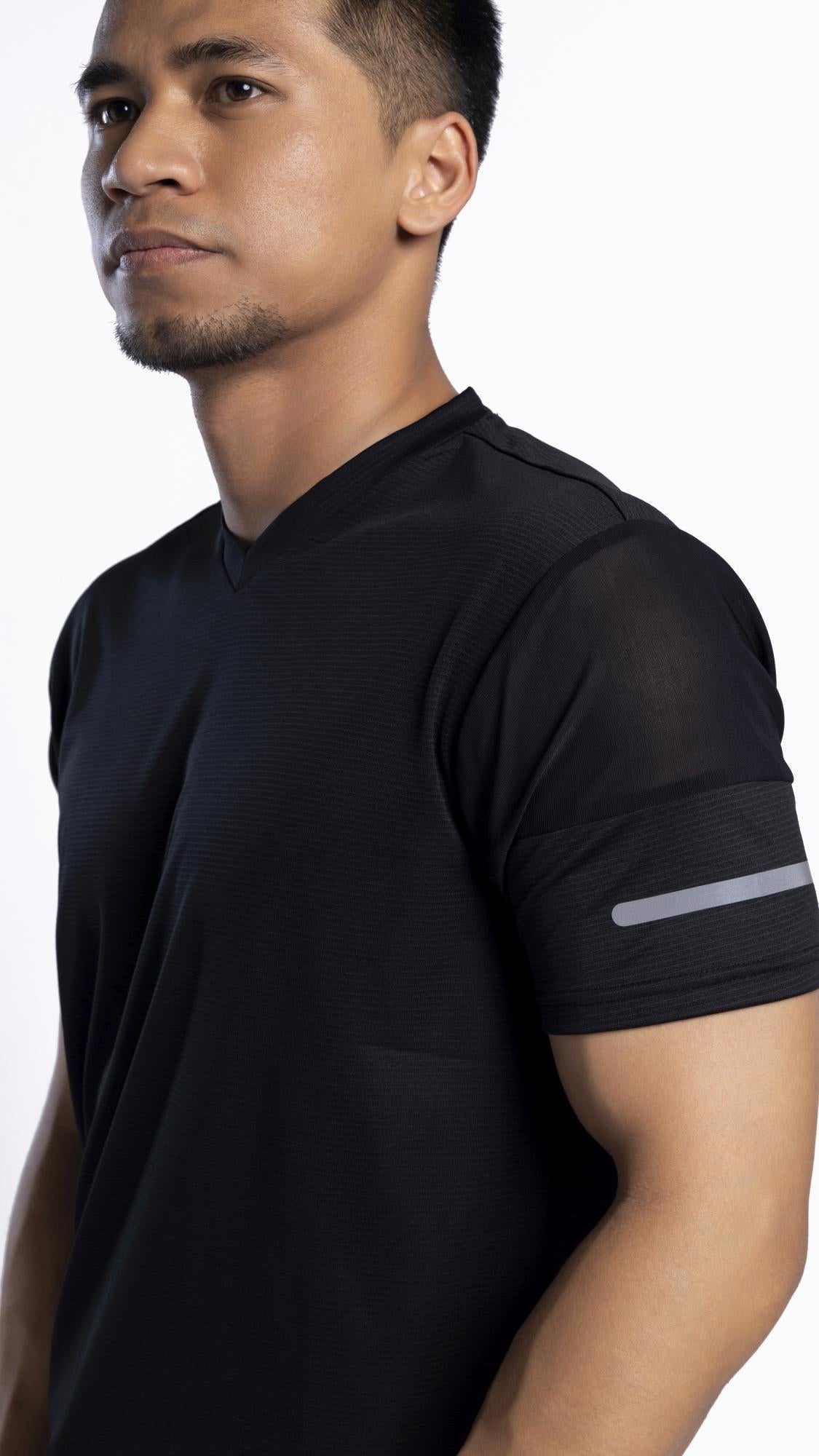 Xalt Life Urban Grid 1 Black V NECK
