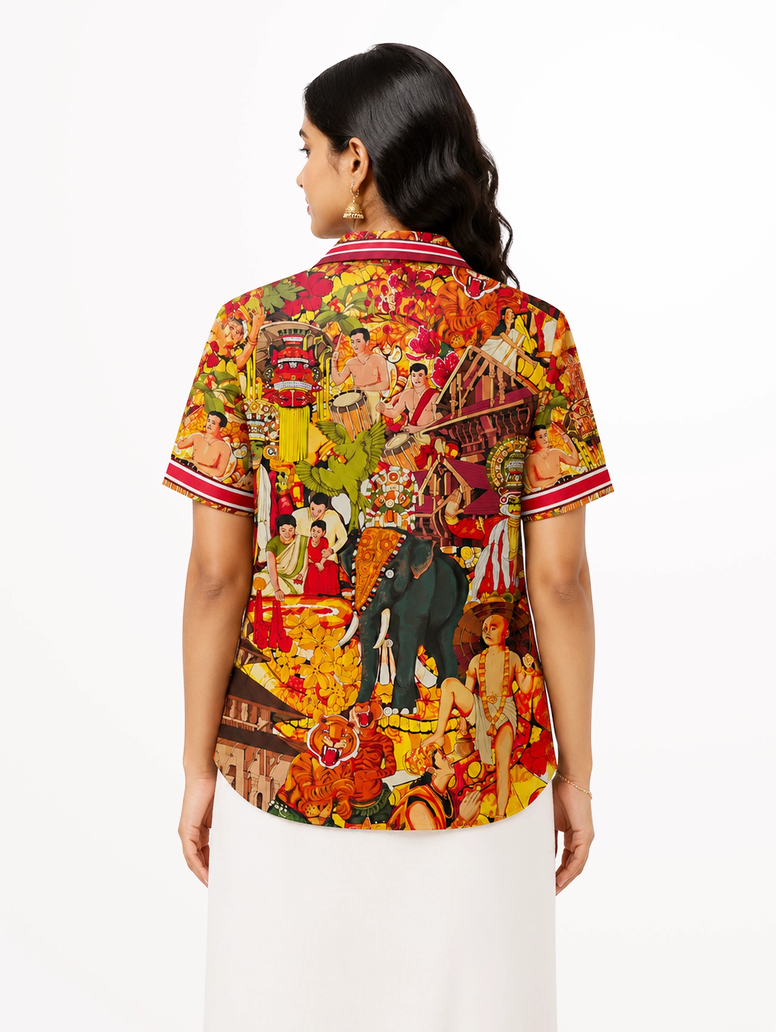 Women's Chingam Cuban Collar Shirt