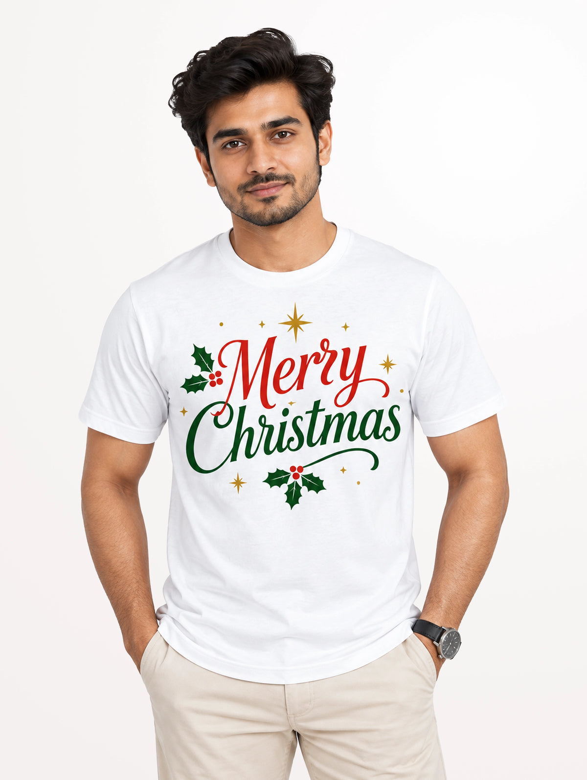 Classic Holly Christmas T-Shirt