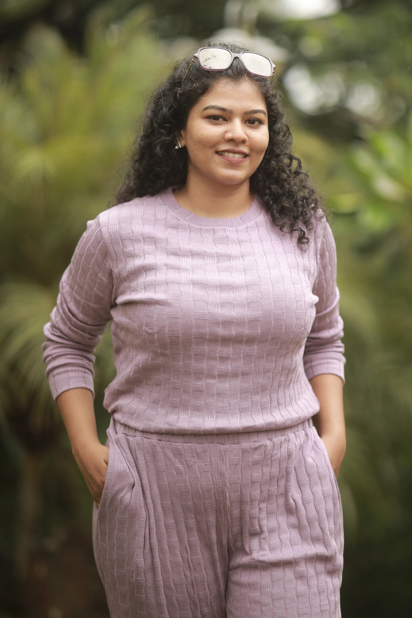 Cloud Knit Co-Ord Set - Lavender