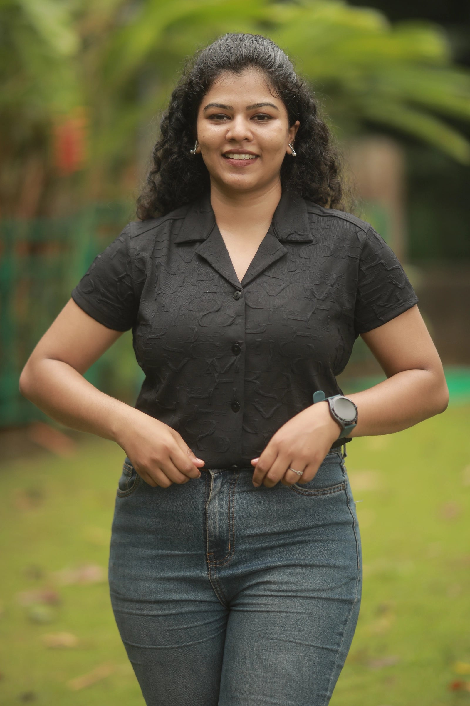 Cuban Maze Ladies Shirt - Black