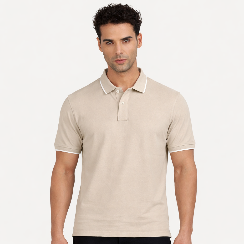 Custom Men’s Classic Polo With Tipping - Skin