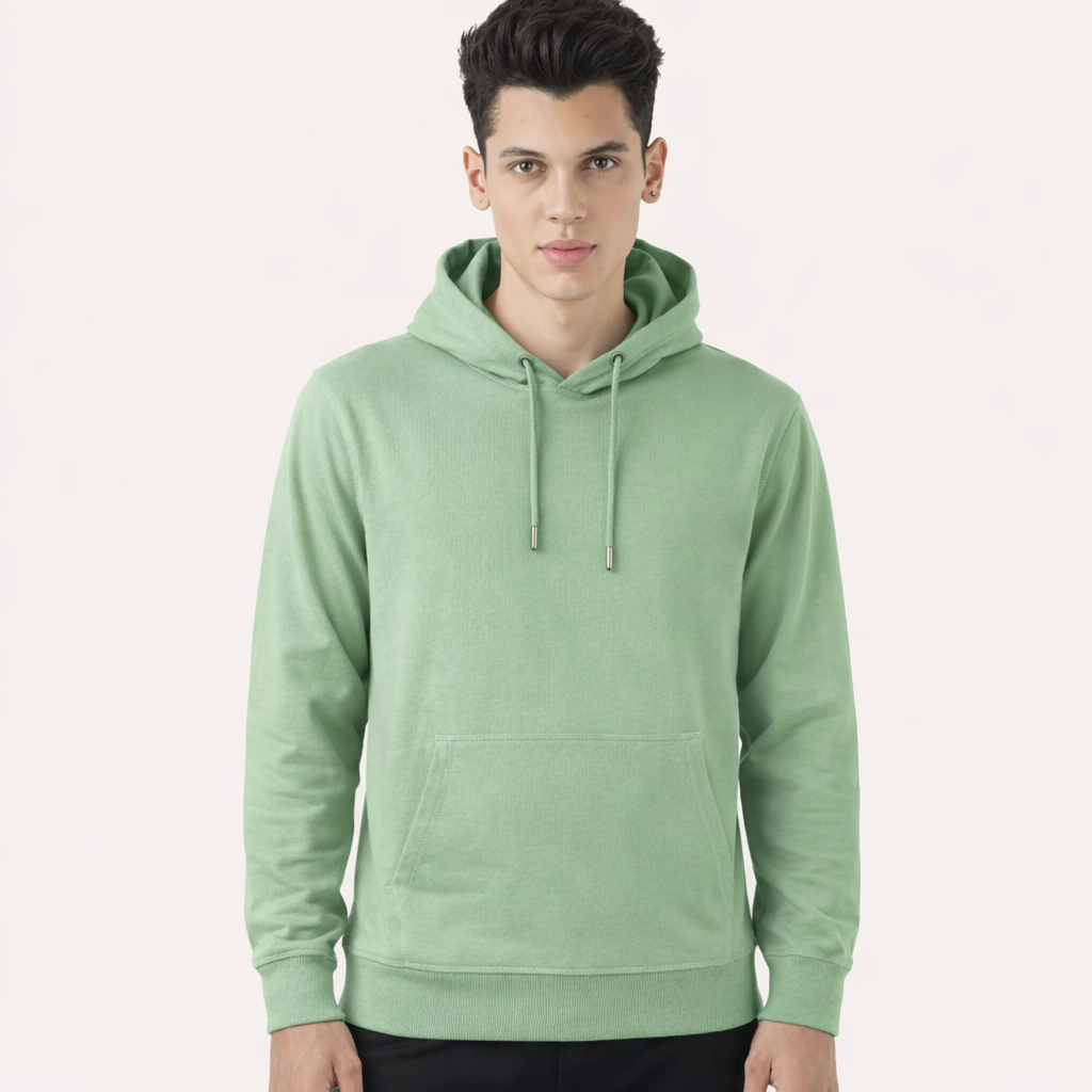 Custom Men’s Classic Pullover Hoodie - Light Green