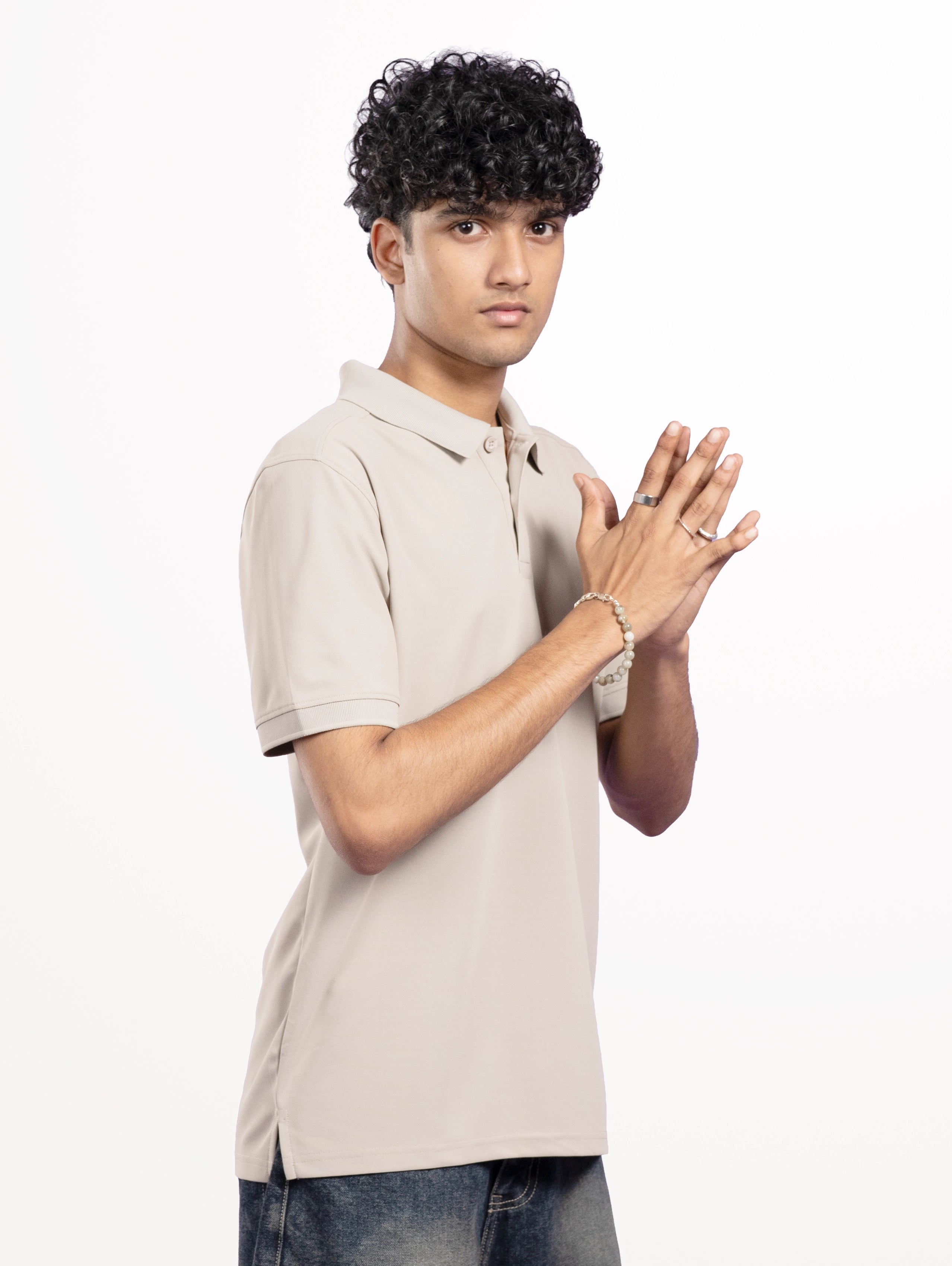 Custom Men’s Performance Polo - Aluminium