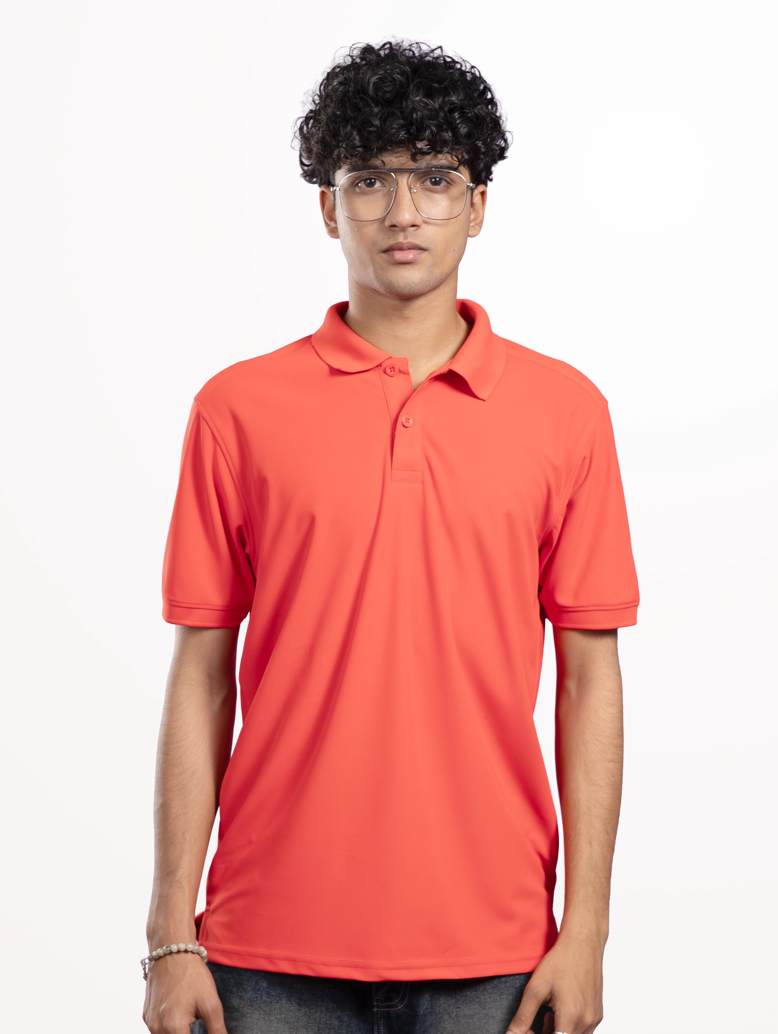 Custom Men’s Performance Polo - Fiery Red