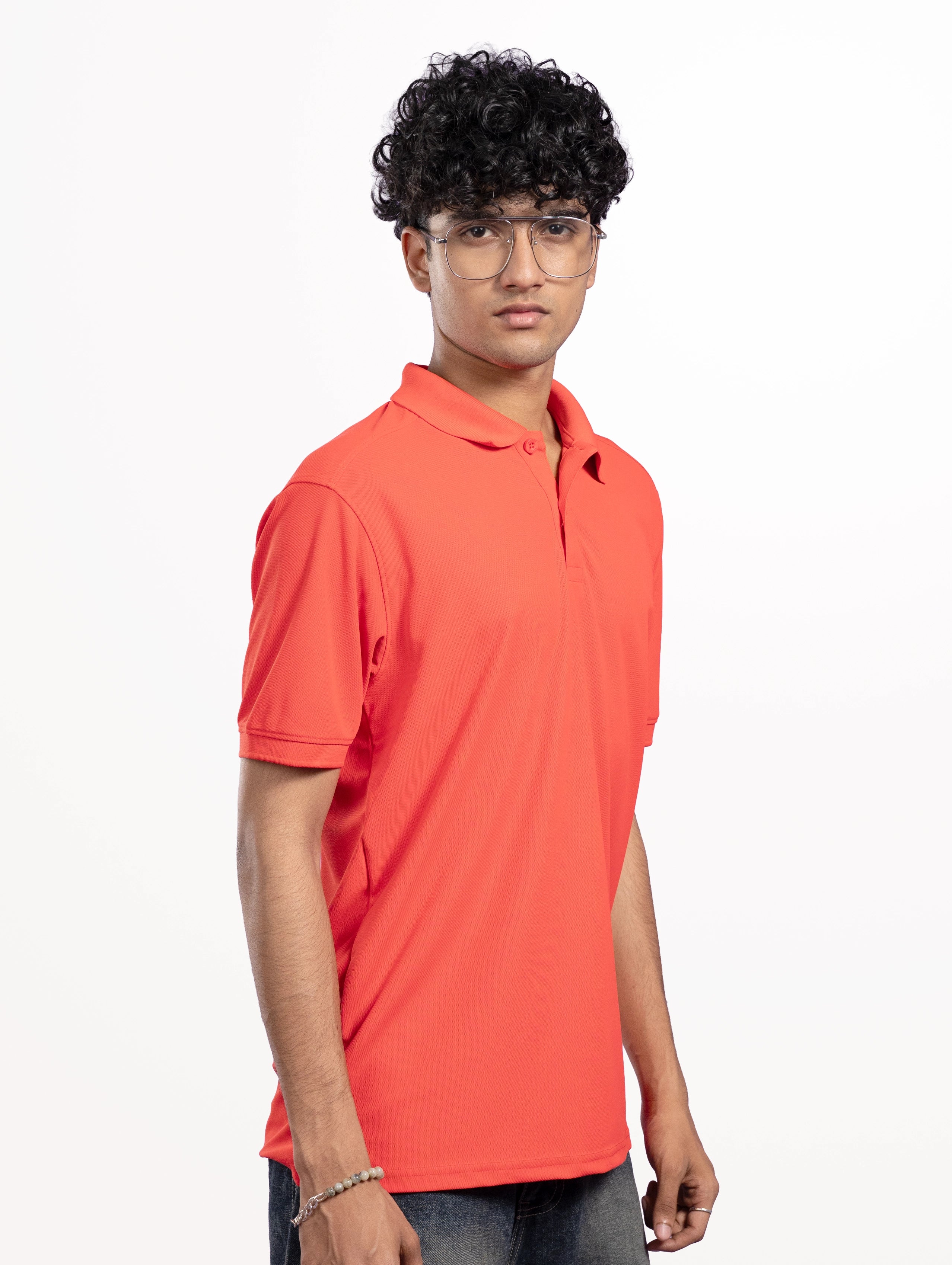Custom Men’s Performance Polo - Fiery Red