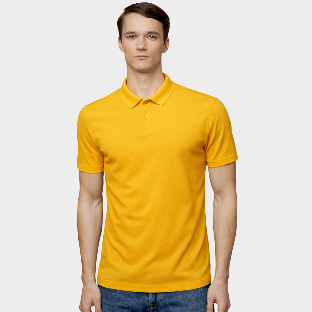 Custom Men’s Performance Polo - Golden Yellow