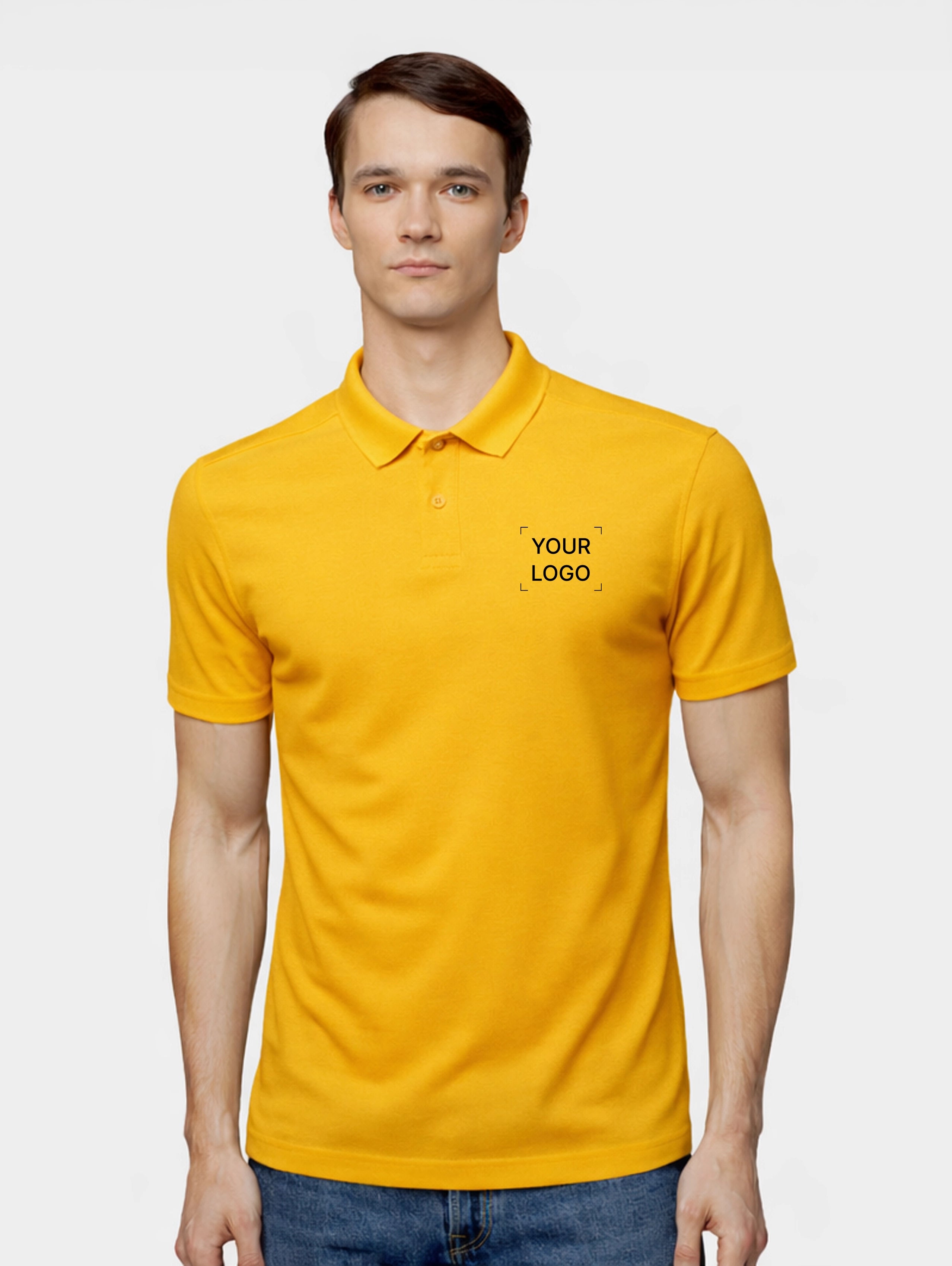 Men's Performance Polo - Golden Yellow