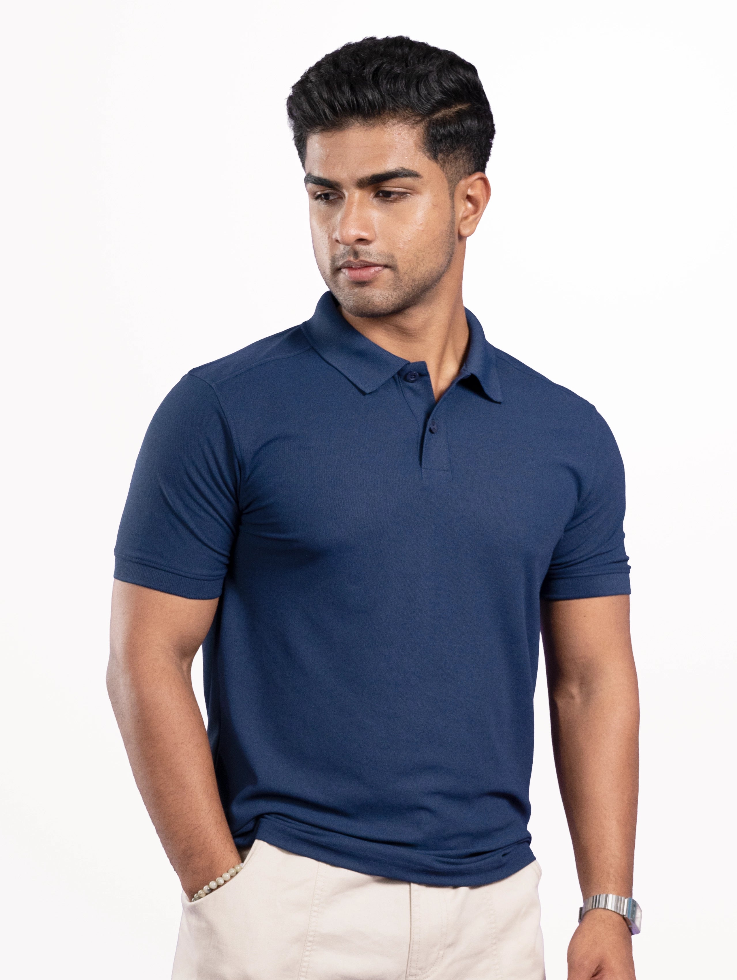 Custom Men’s Performance Polo - Navy Blue