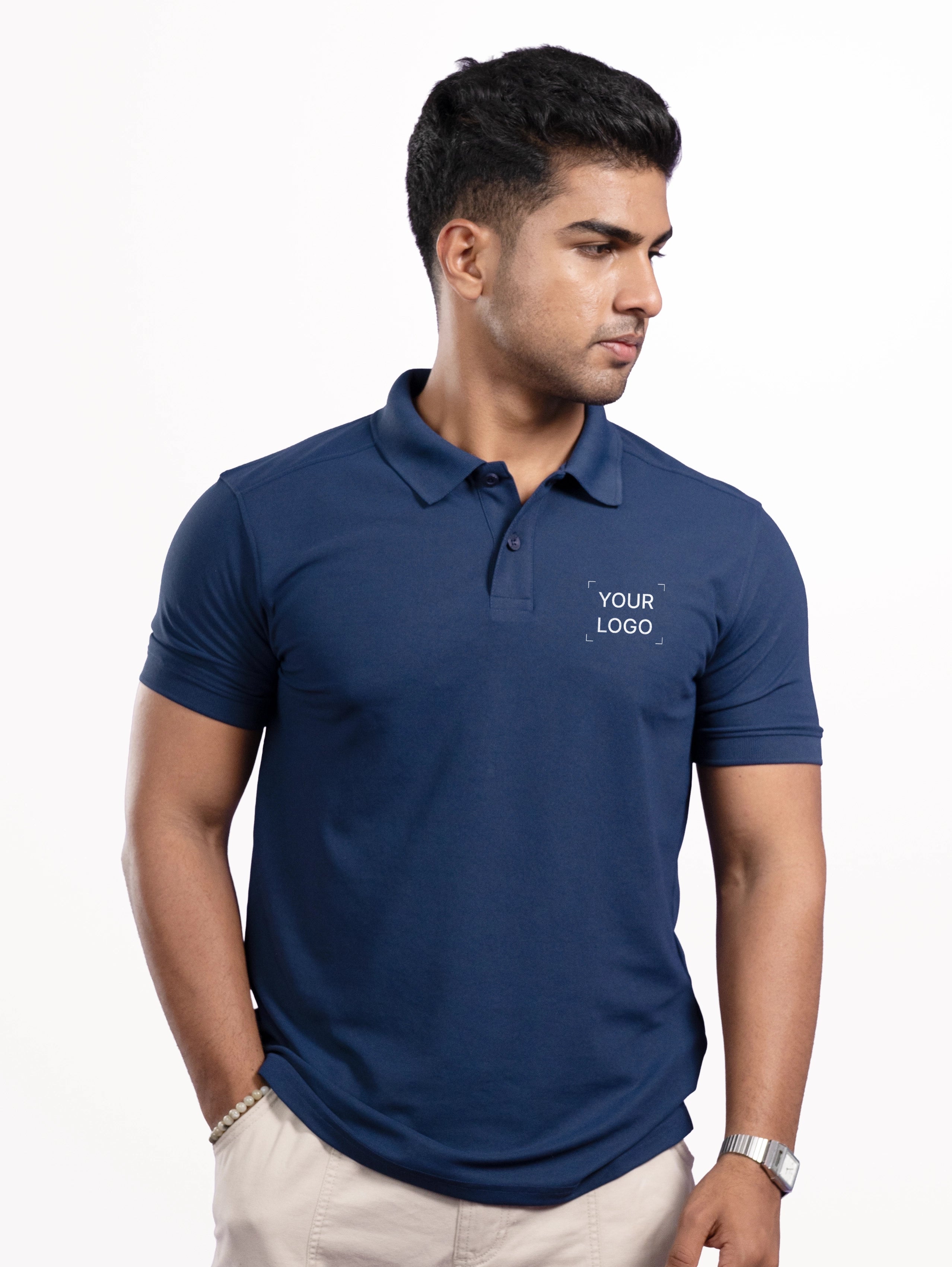 Men's Performance Polo - Navy Blue