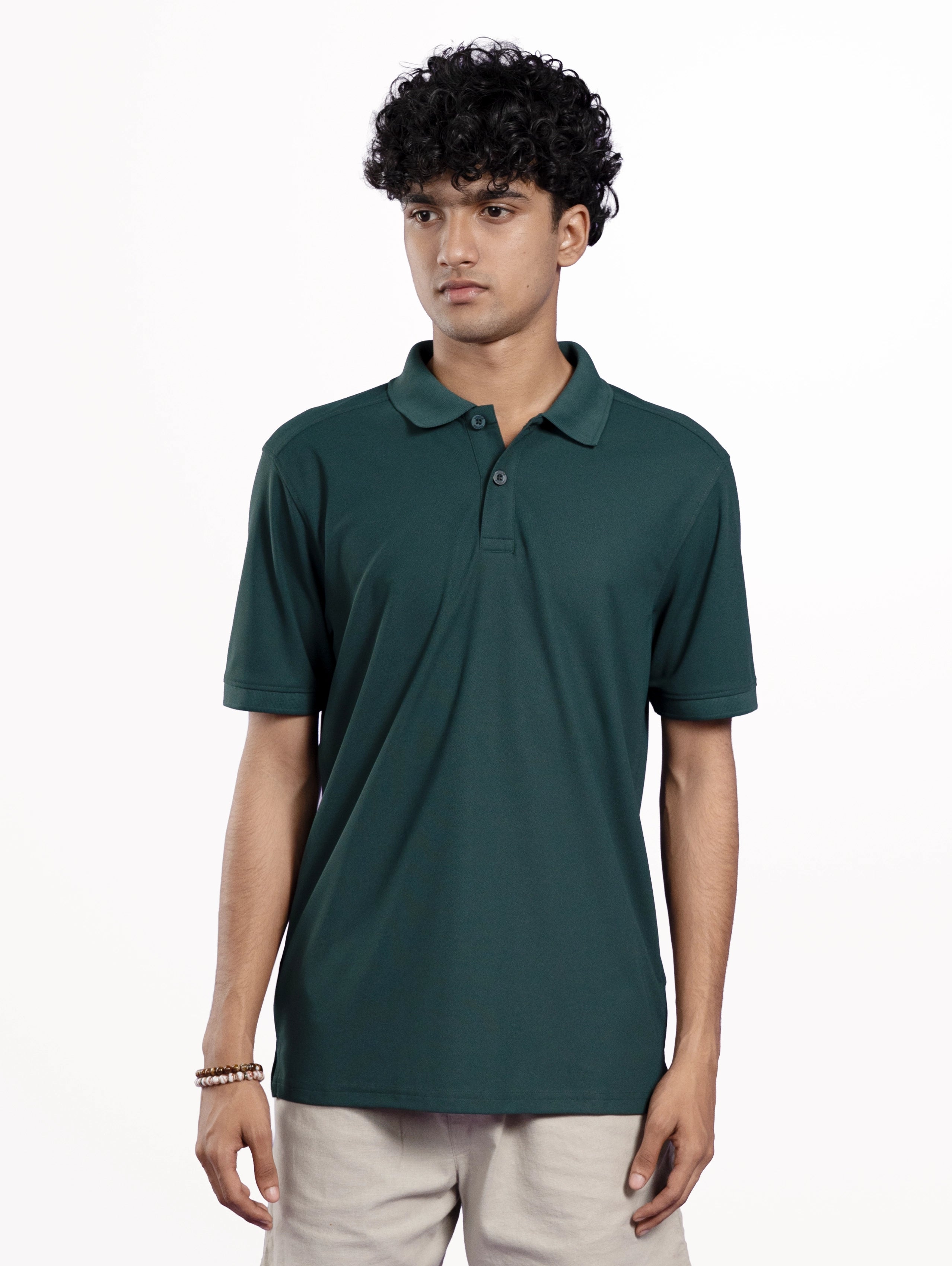 Custom Men’s Performance Polo - Pine Green