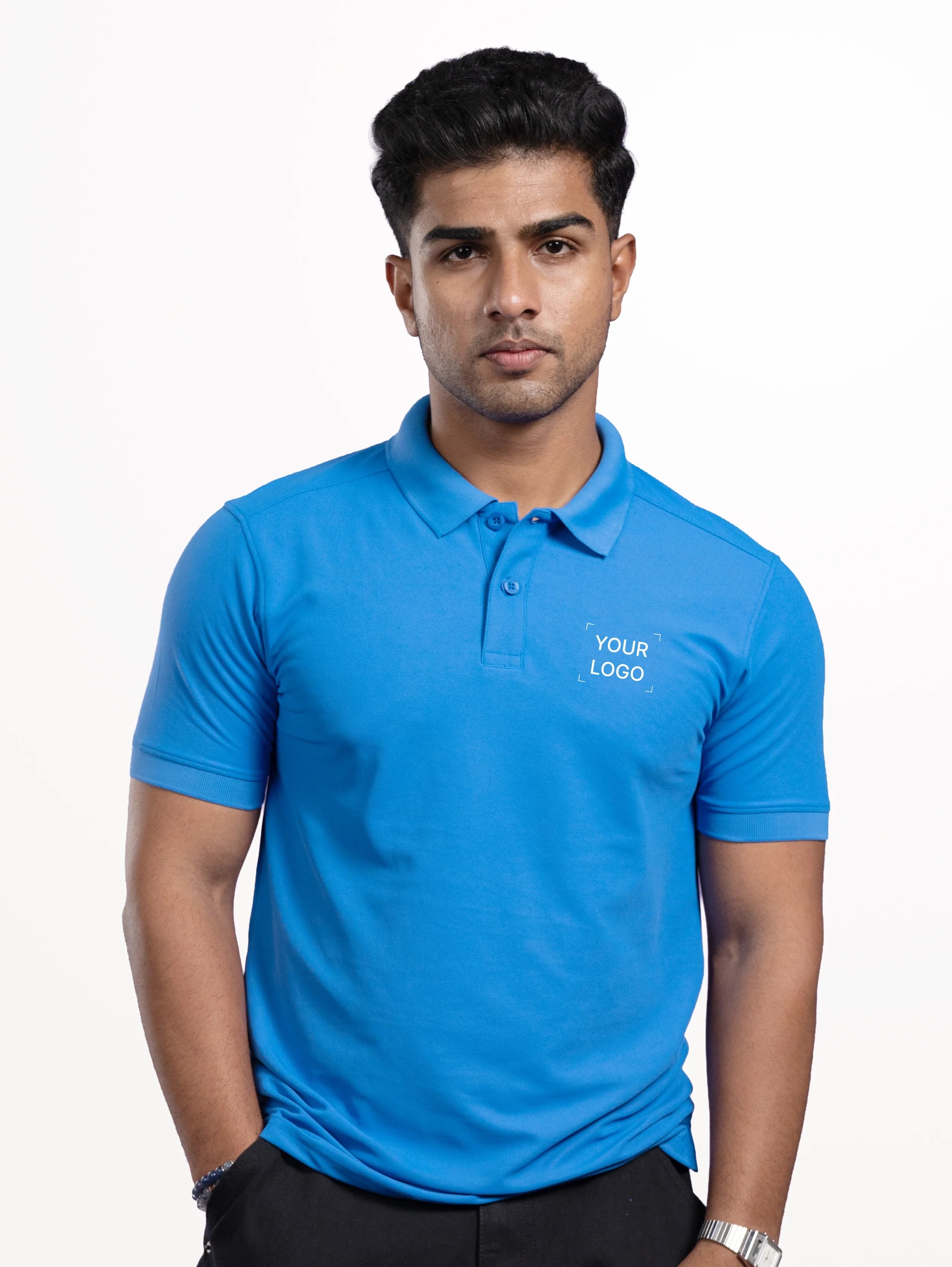 Men's Performance Polo - Strong Blue