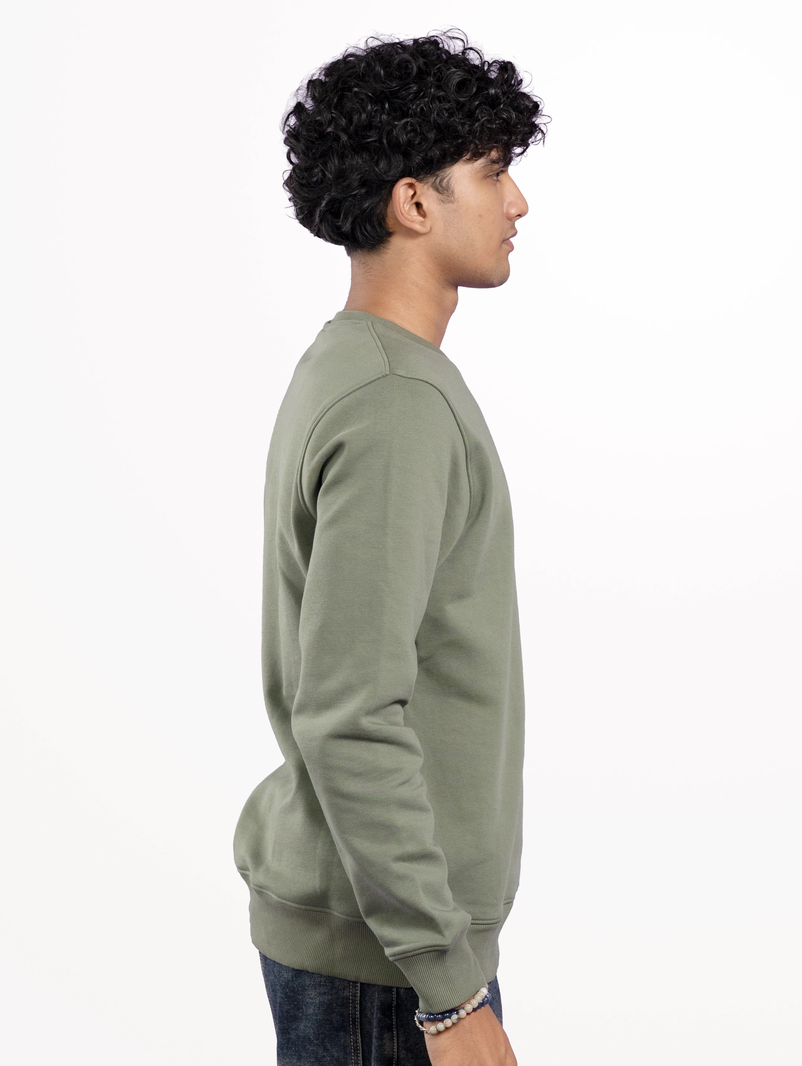 Custom Men’s Premium Sweatshirt - Sage Green