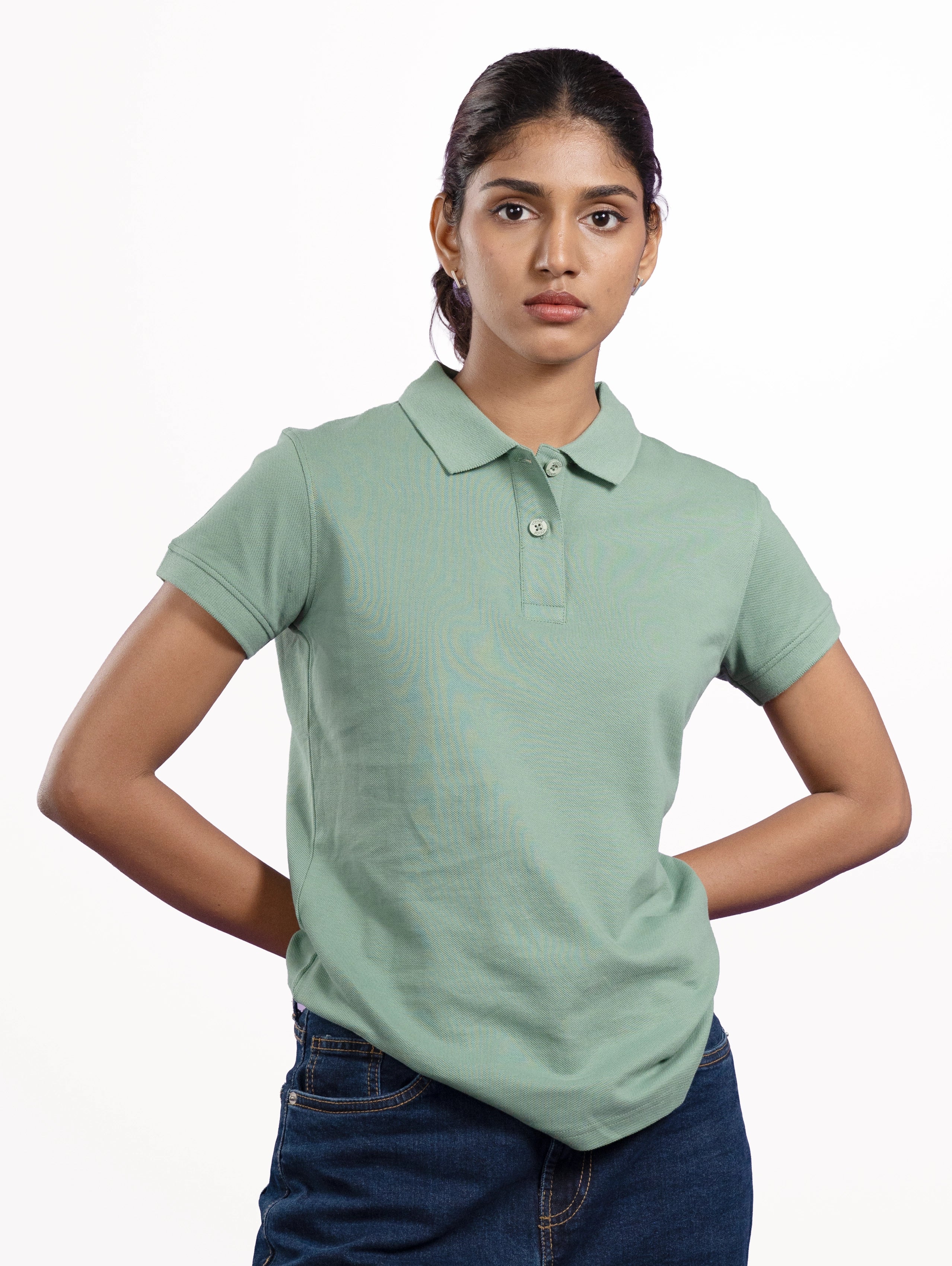 Custom Women's Classic Polo - Pista Green