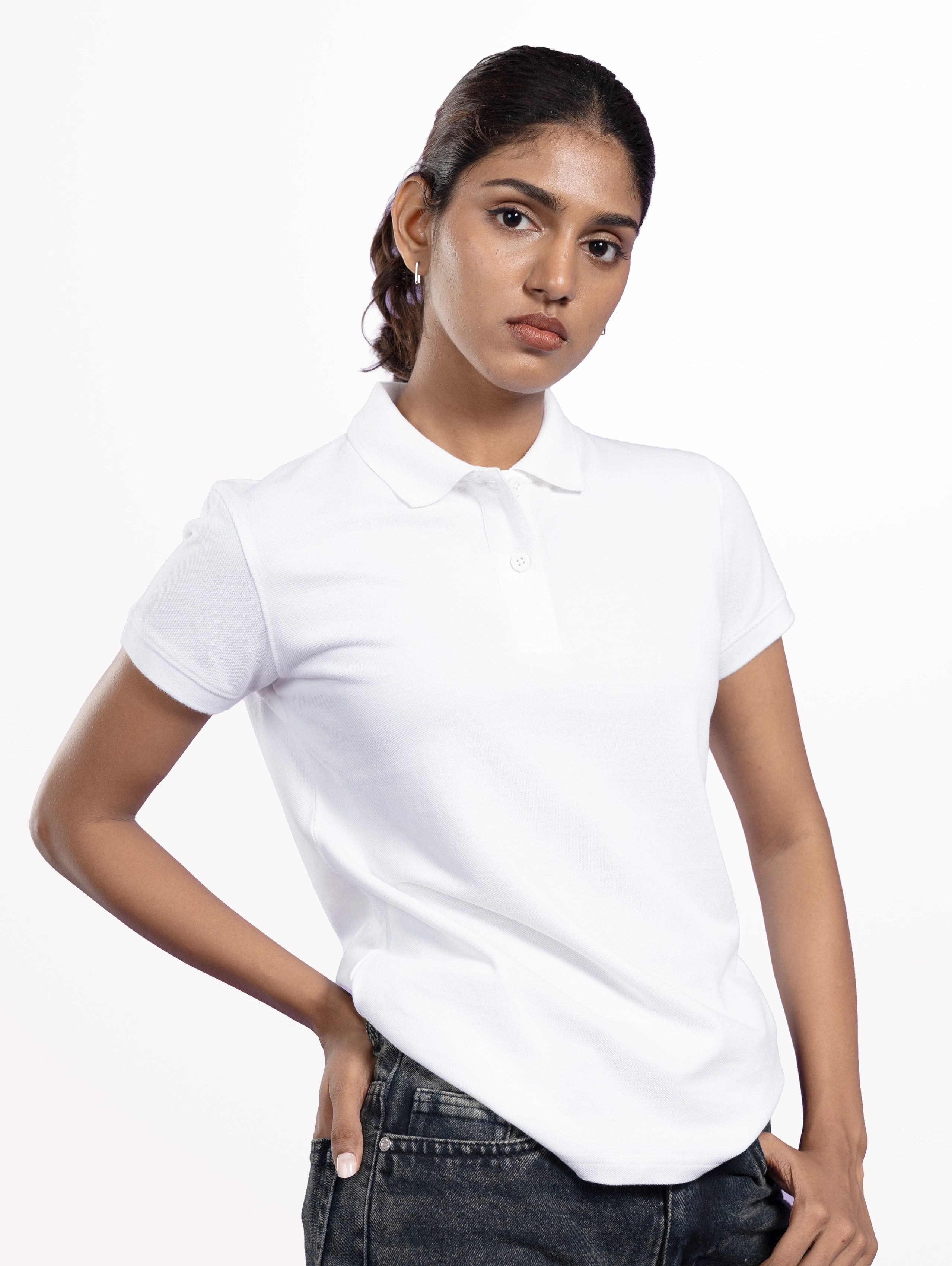 Custom Women's Classic Polo - White