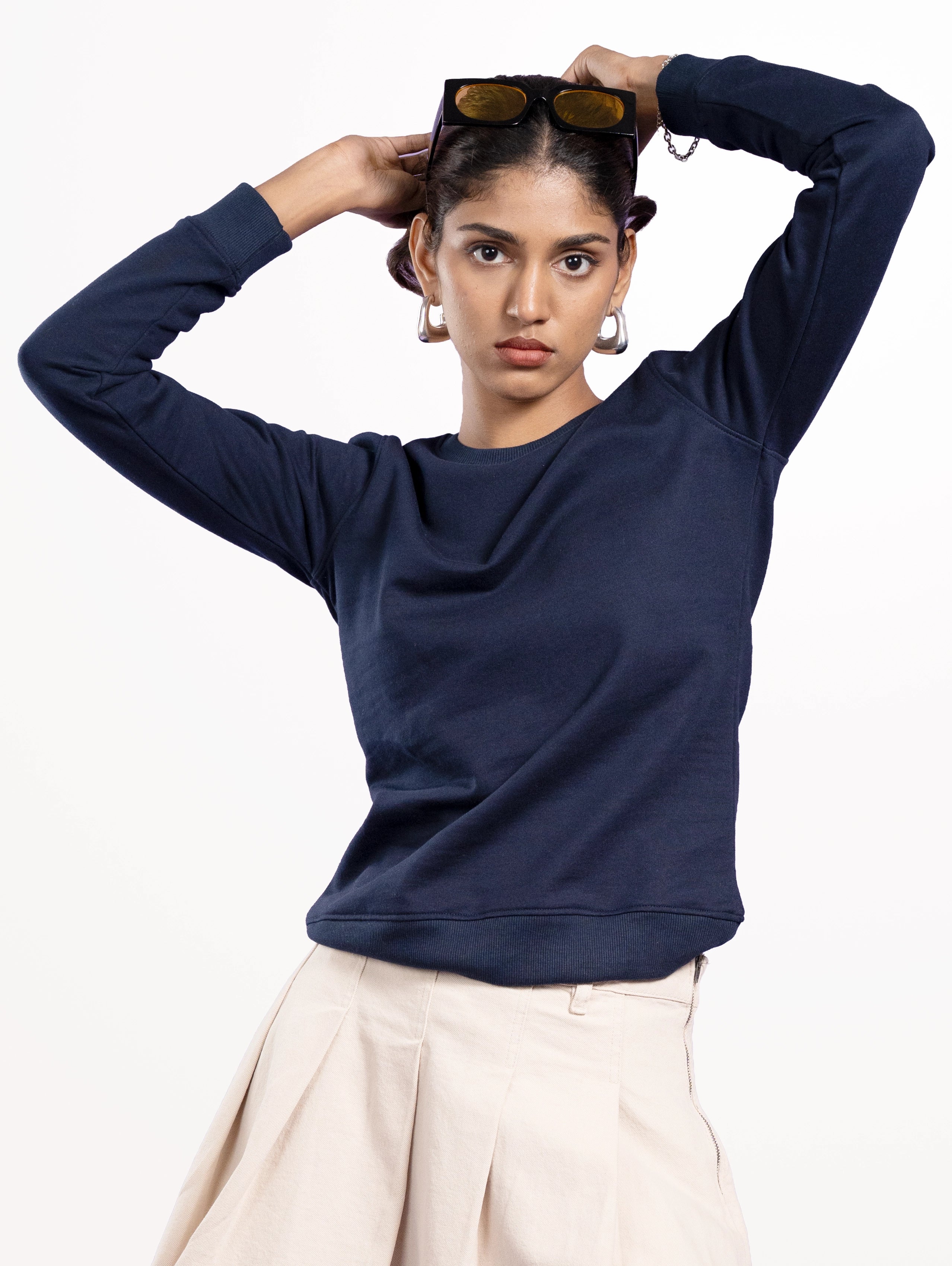 Custom Women's Classic Sweatshirt - Navy