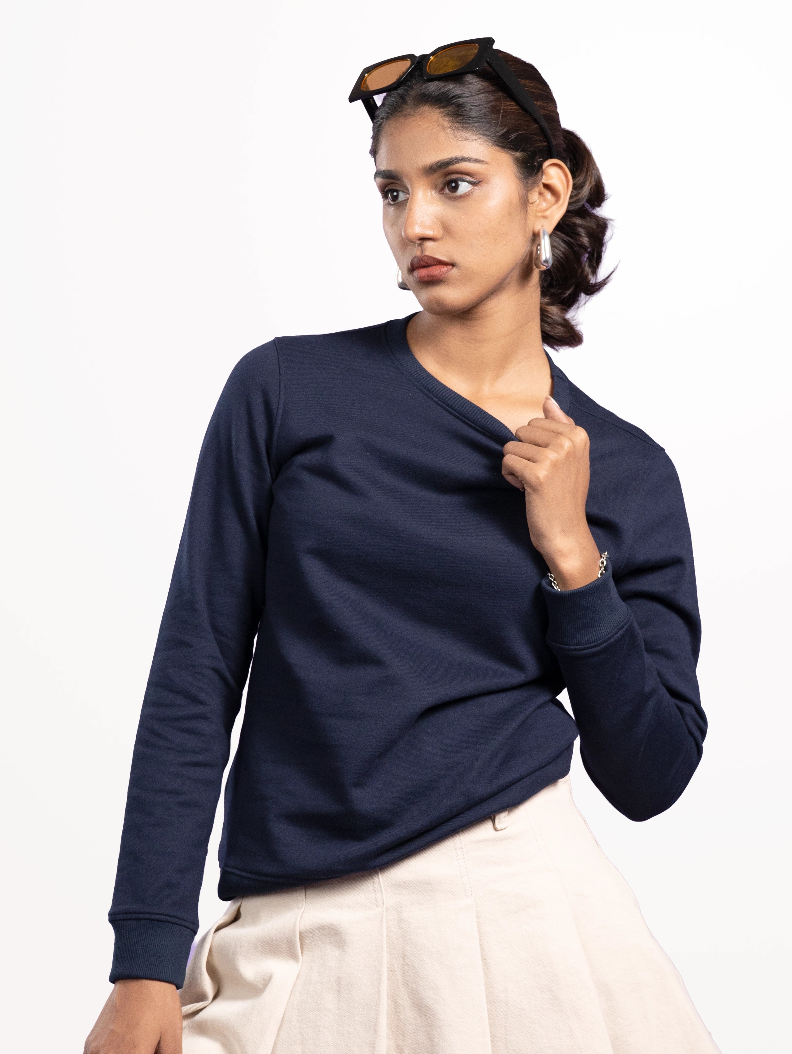 Custom Women's Classic Sweatshirt - Navy