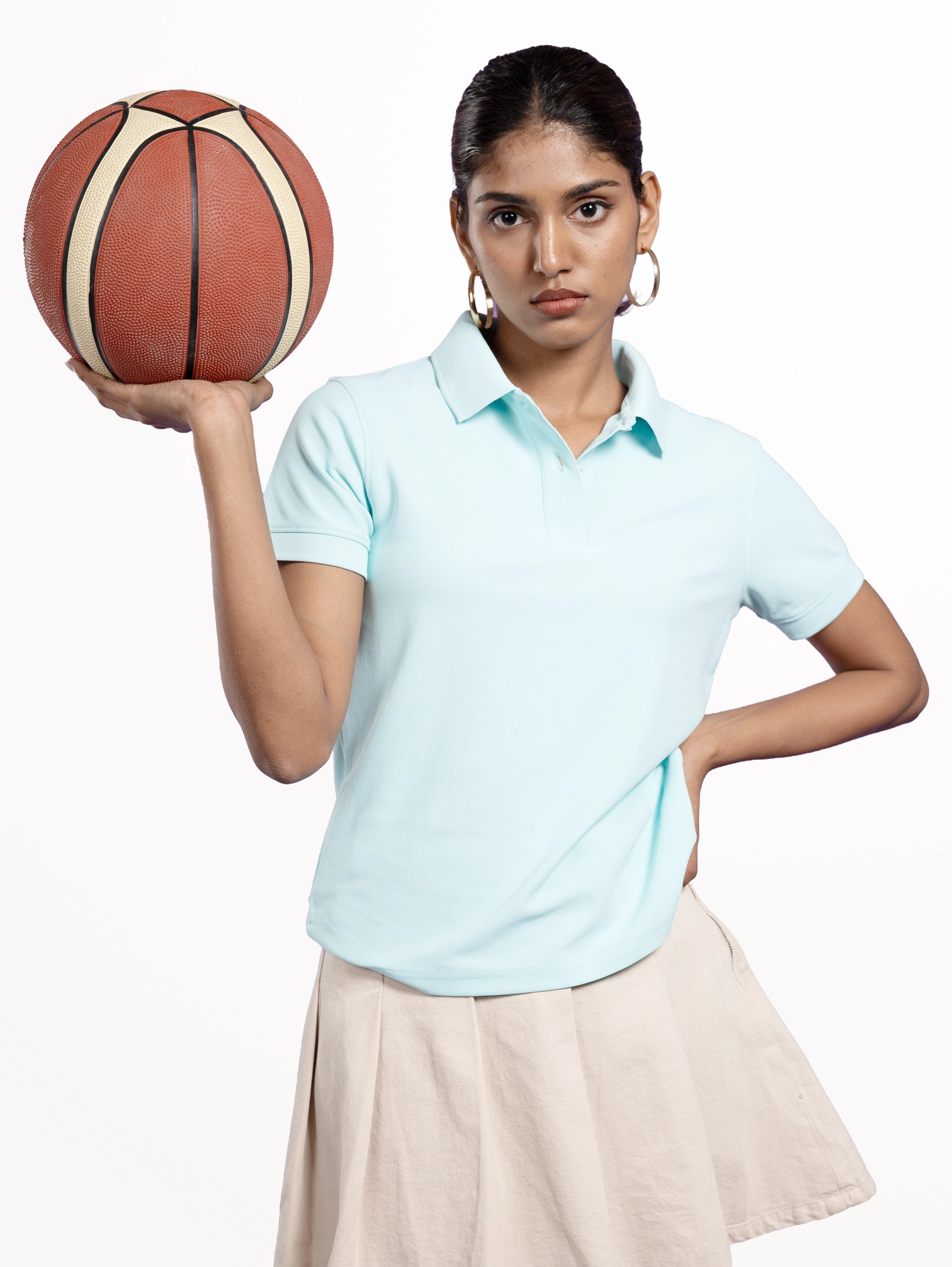 Custom Women's Performance Polo - Ice Green