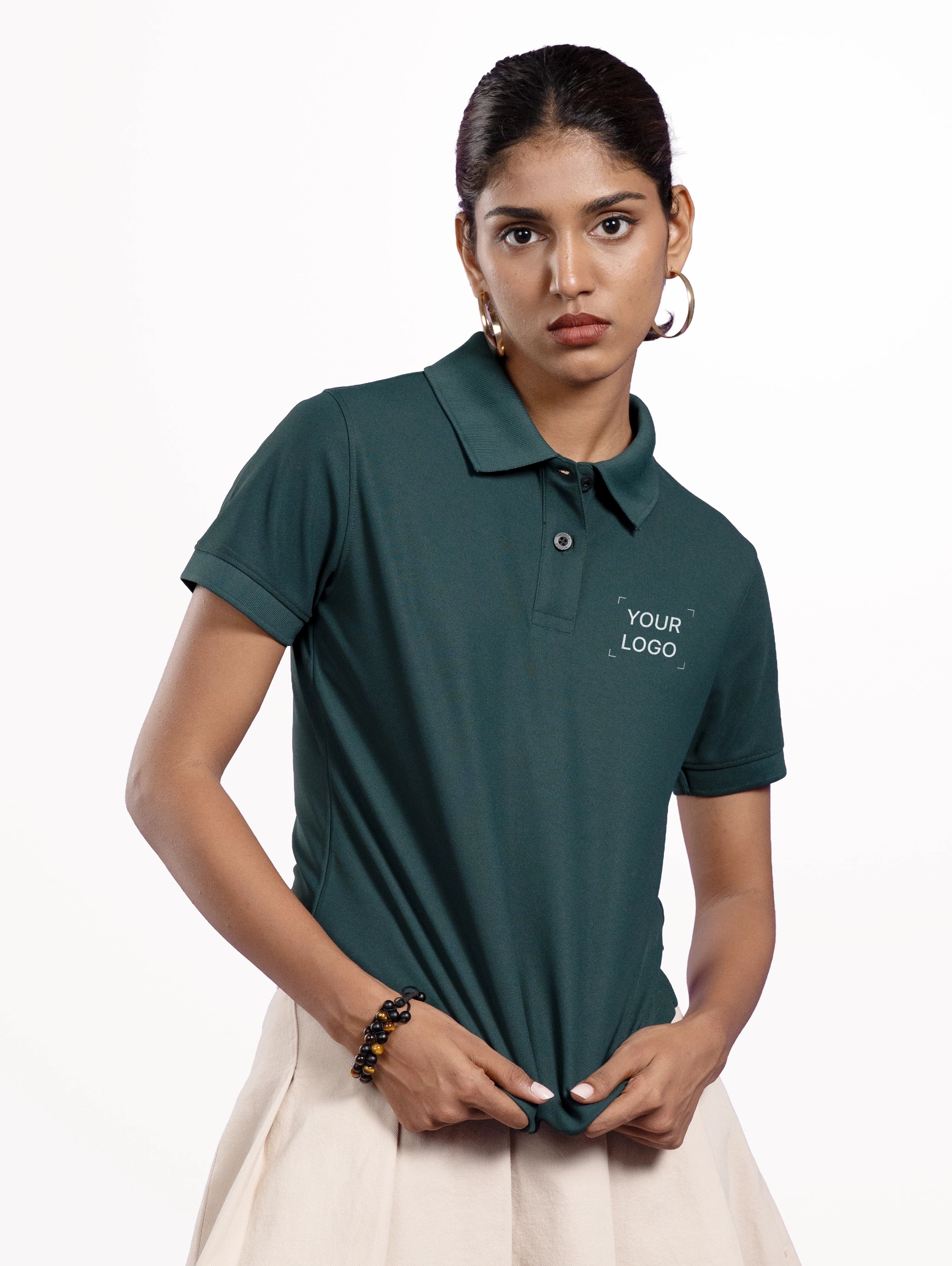 Women's Performance Polo - Pine Green