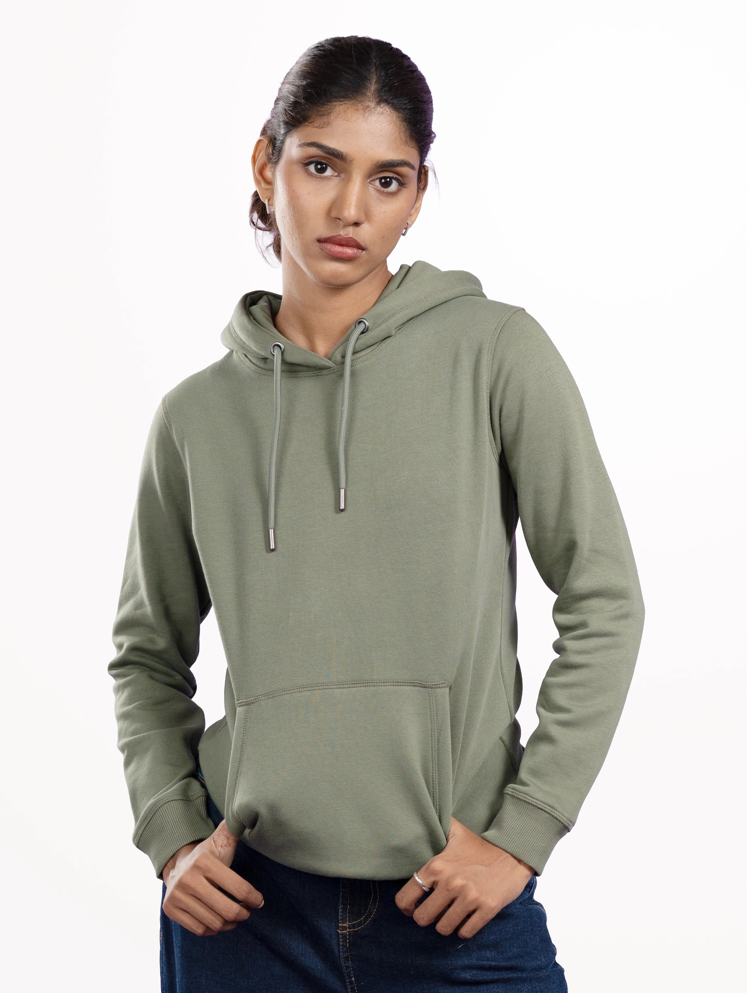 Custom Women's Premium Pullover Hoodie - Sage Green