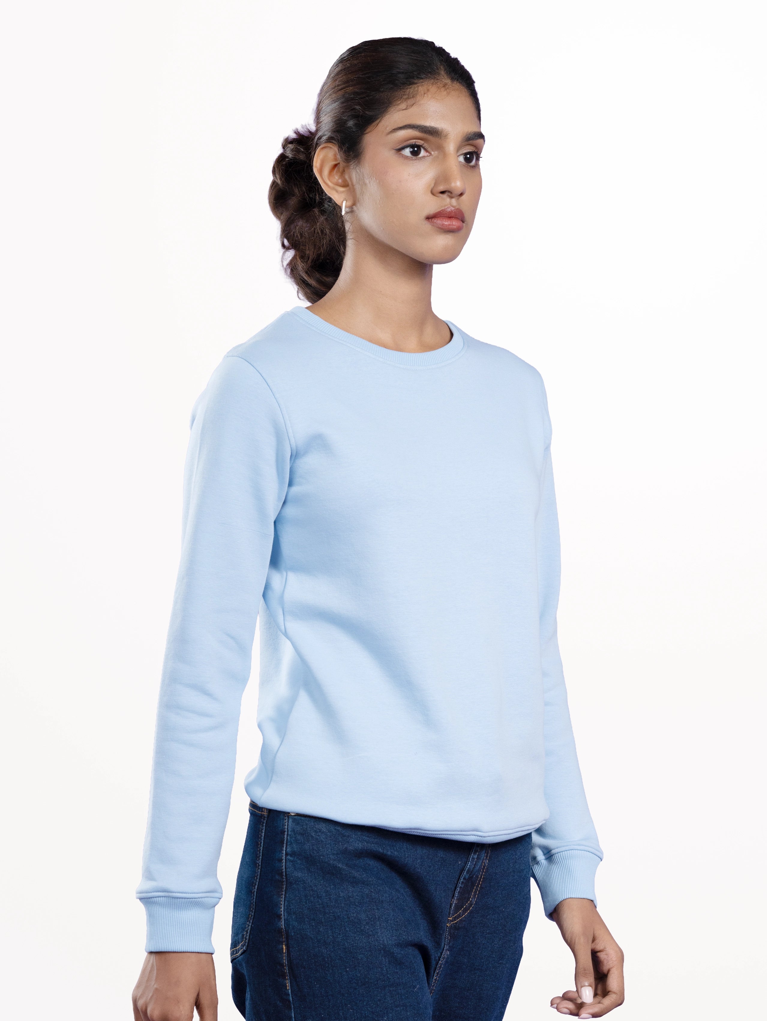 Custom Women's Premium Sweatshirt - Sky Blue