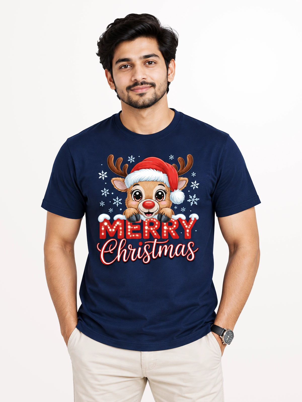 Cute Reindeer Christmas T-Shirt