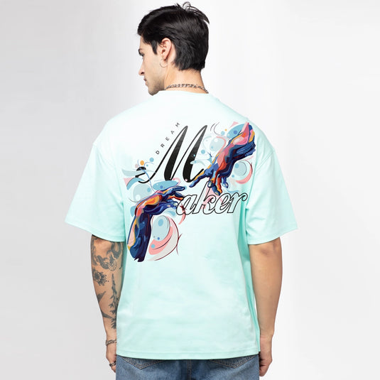 Dream Maker Printed Oversized T-Shirt for Men