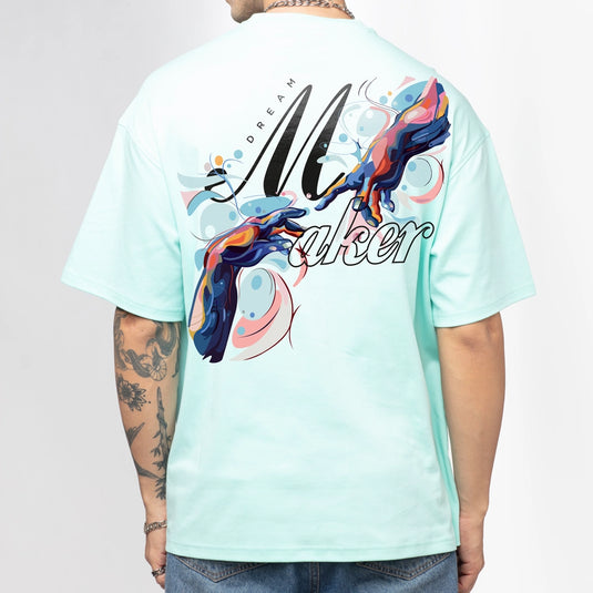 Dream Maker Printed Oversized T-Shirt for Men