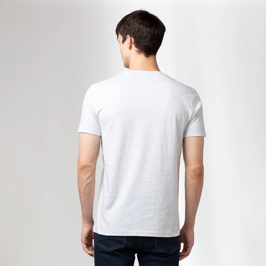 Escape Printed Men's White Cotton T-Shirt