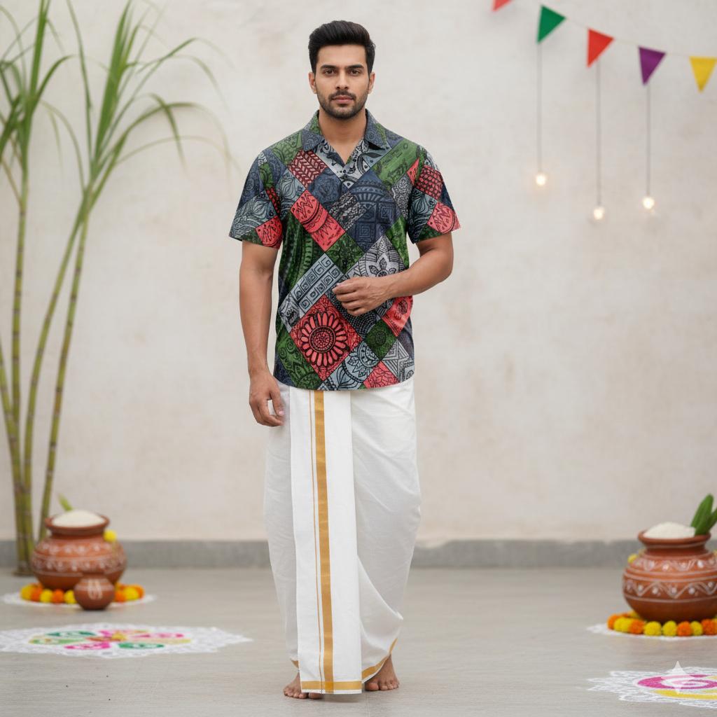 Heritage Folk Pattern Shirt