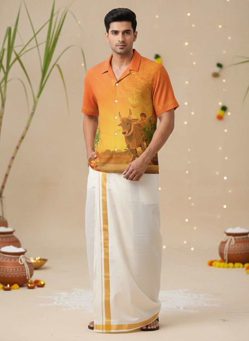 Heritage Pongal Print Shirt