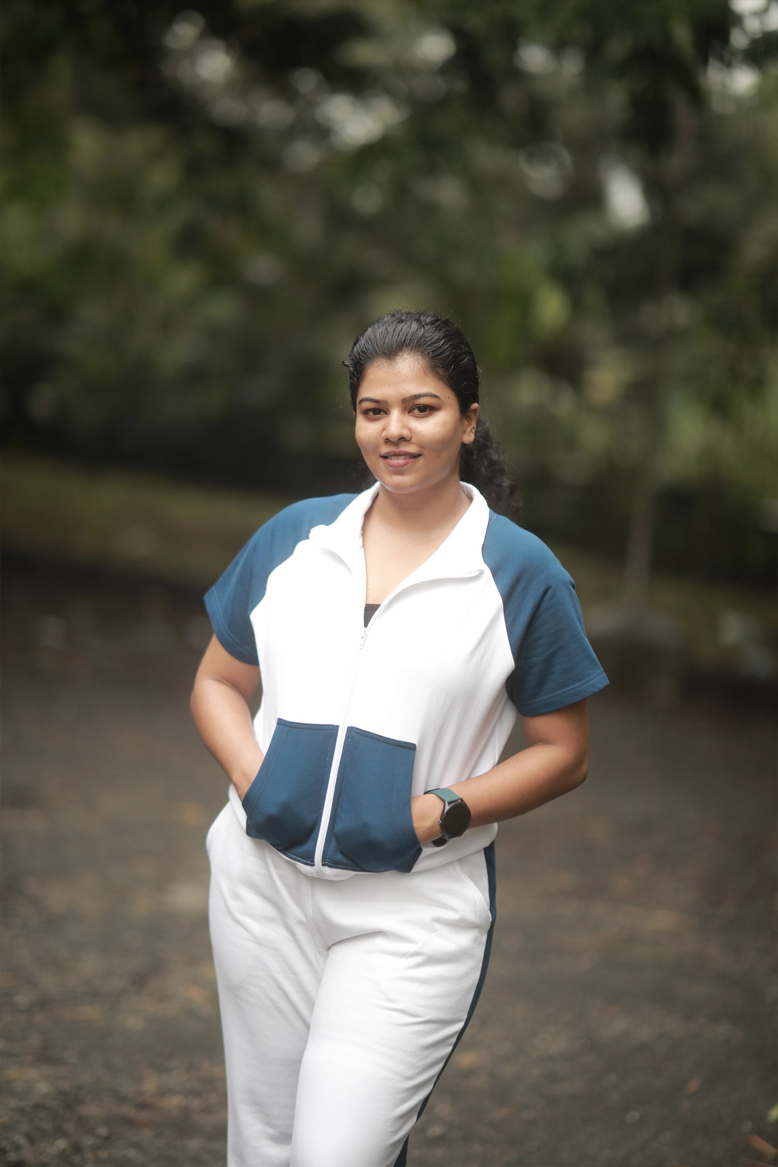 Jog & Joy Zipper Suit - Blue