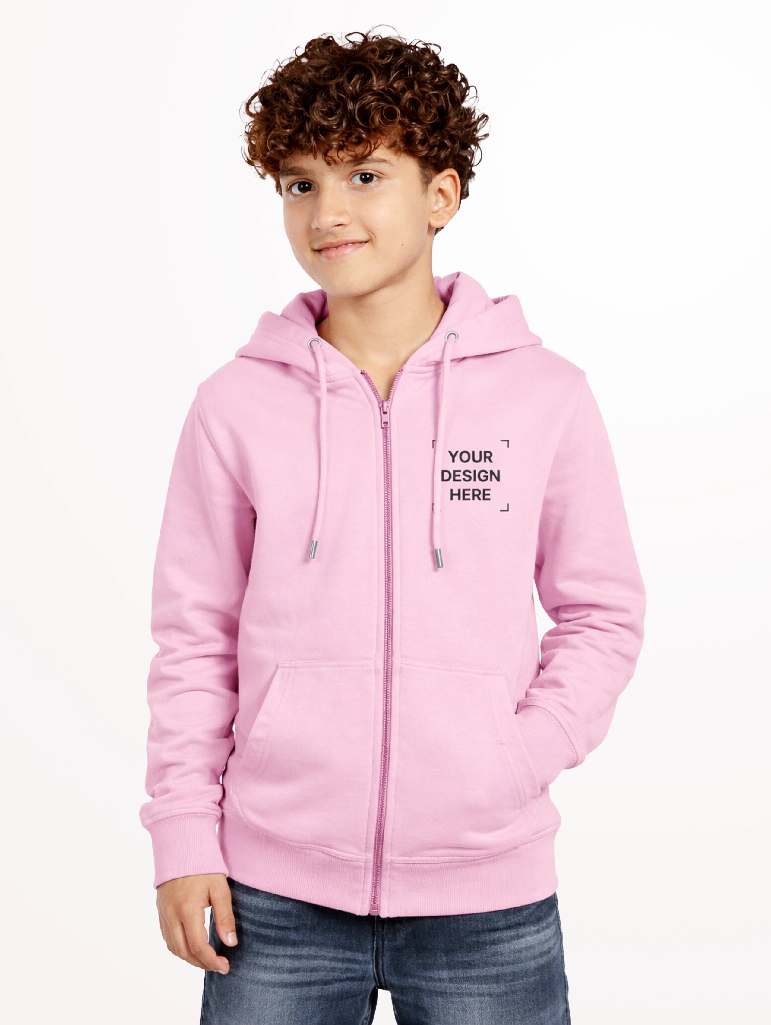 Junior's Blend Zipper Hoodie - Woodrose