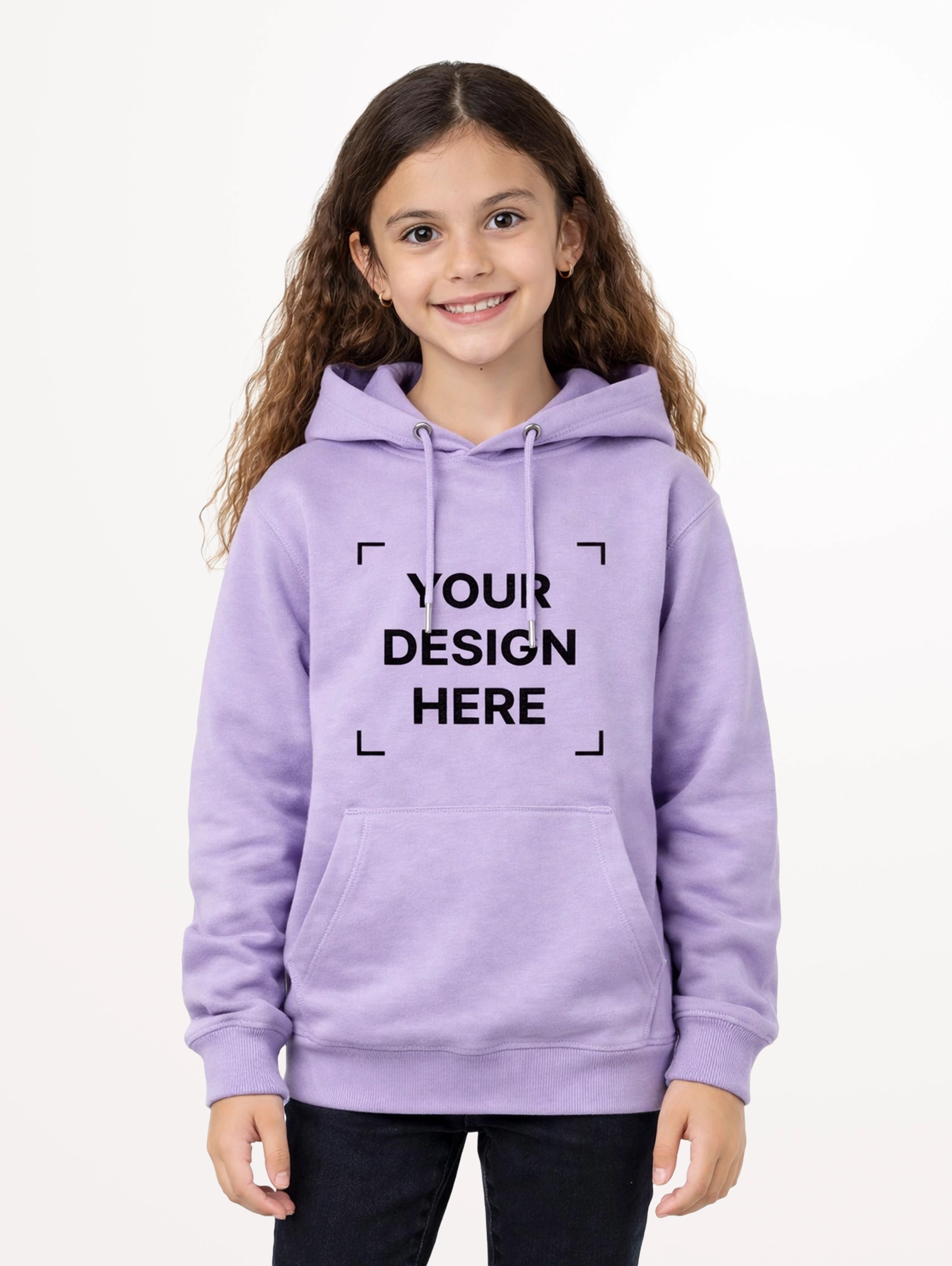 Junior's Cotton Pullover Hoodie - Lavender