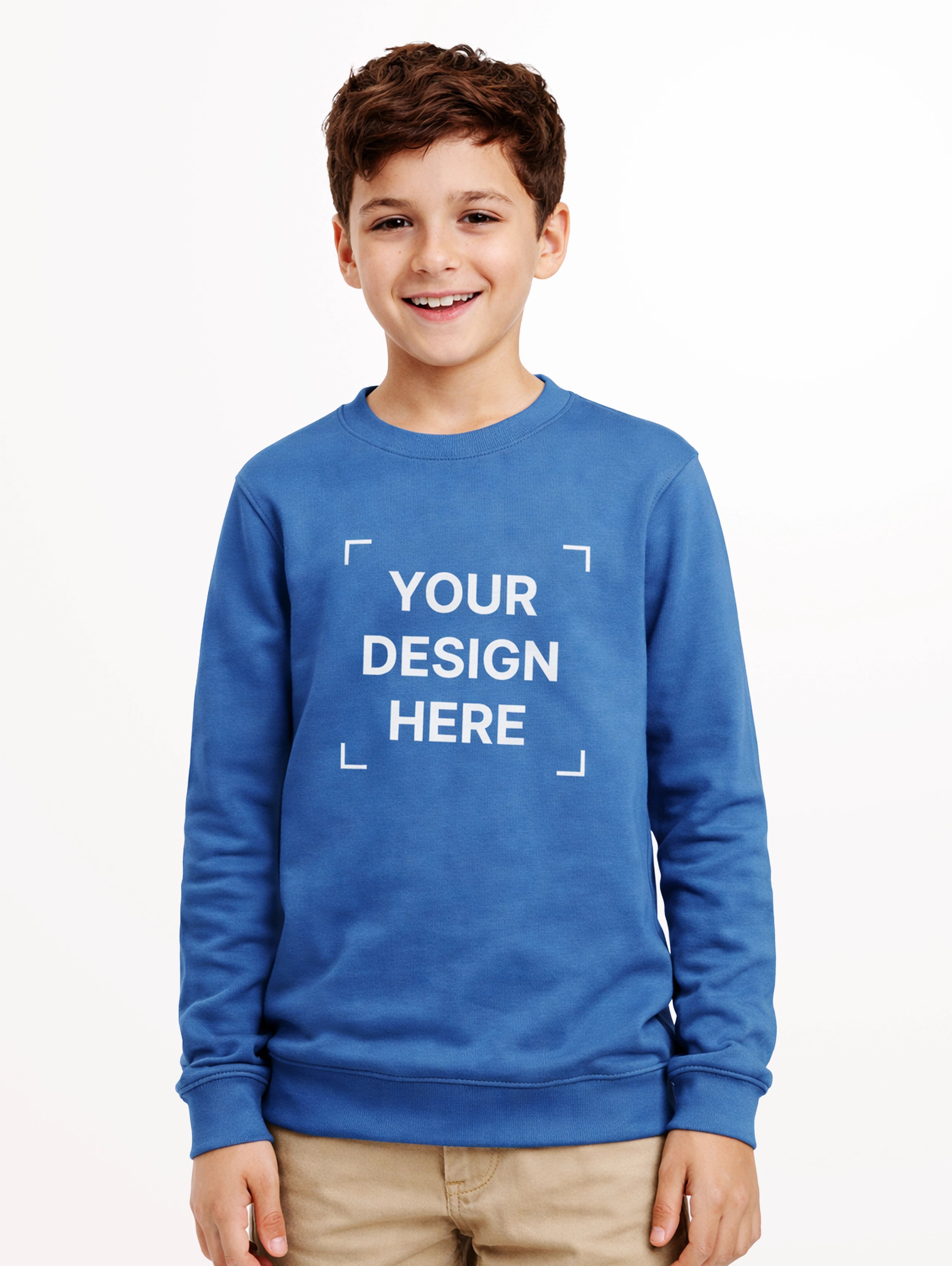 Junior's Cotton Sweatshirt - Diesel Blue