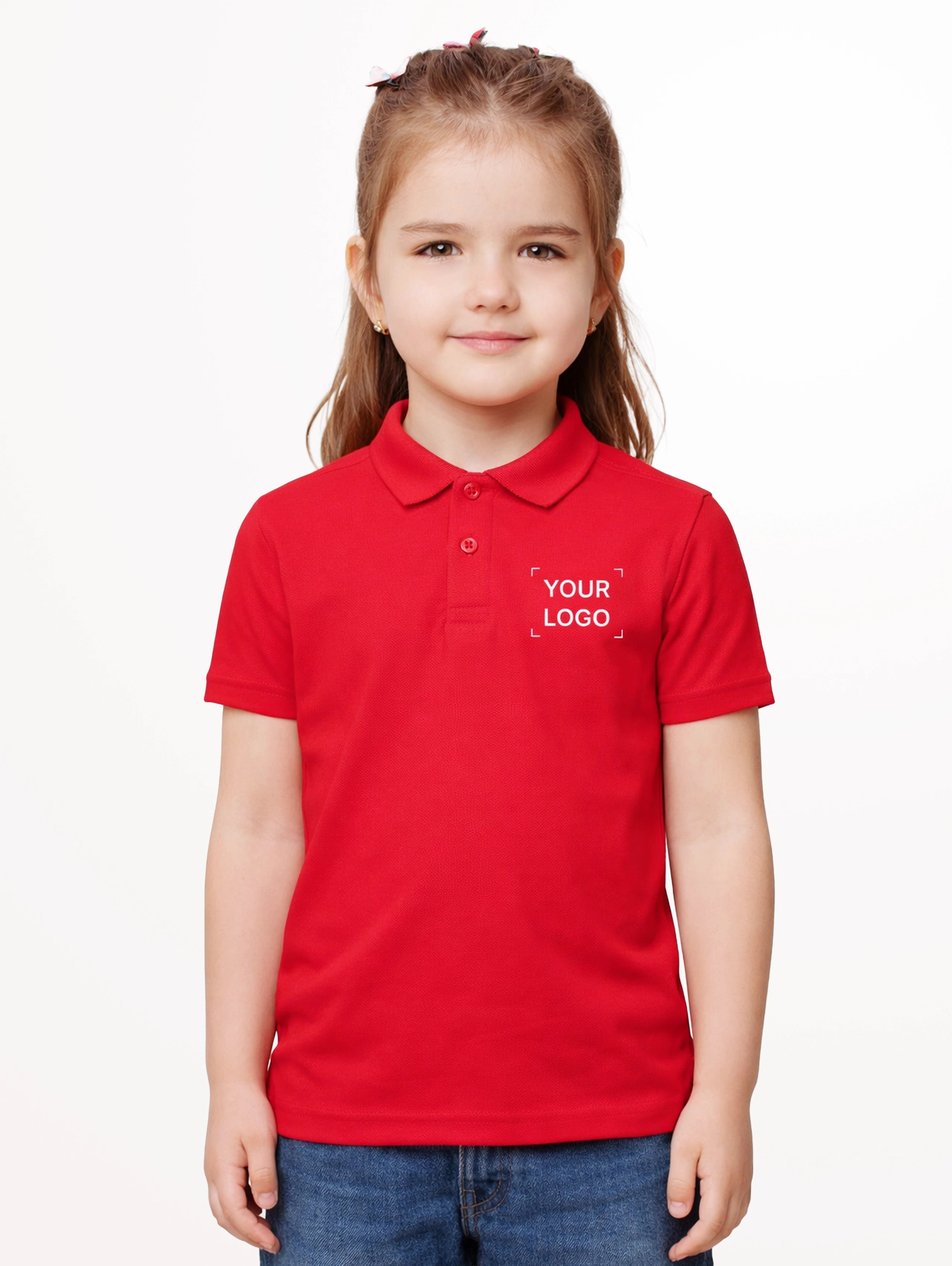 Junior's Performance Polo - Arrow Red